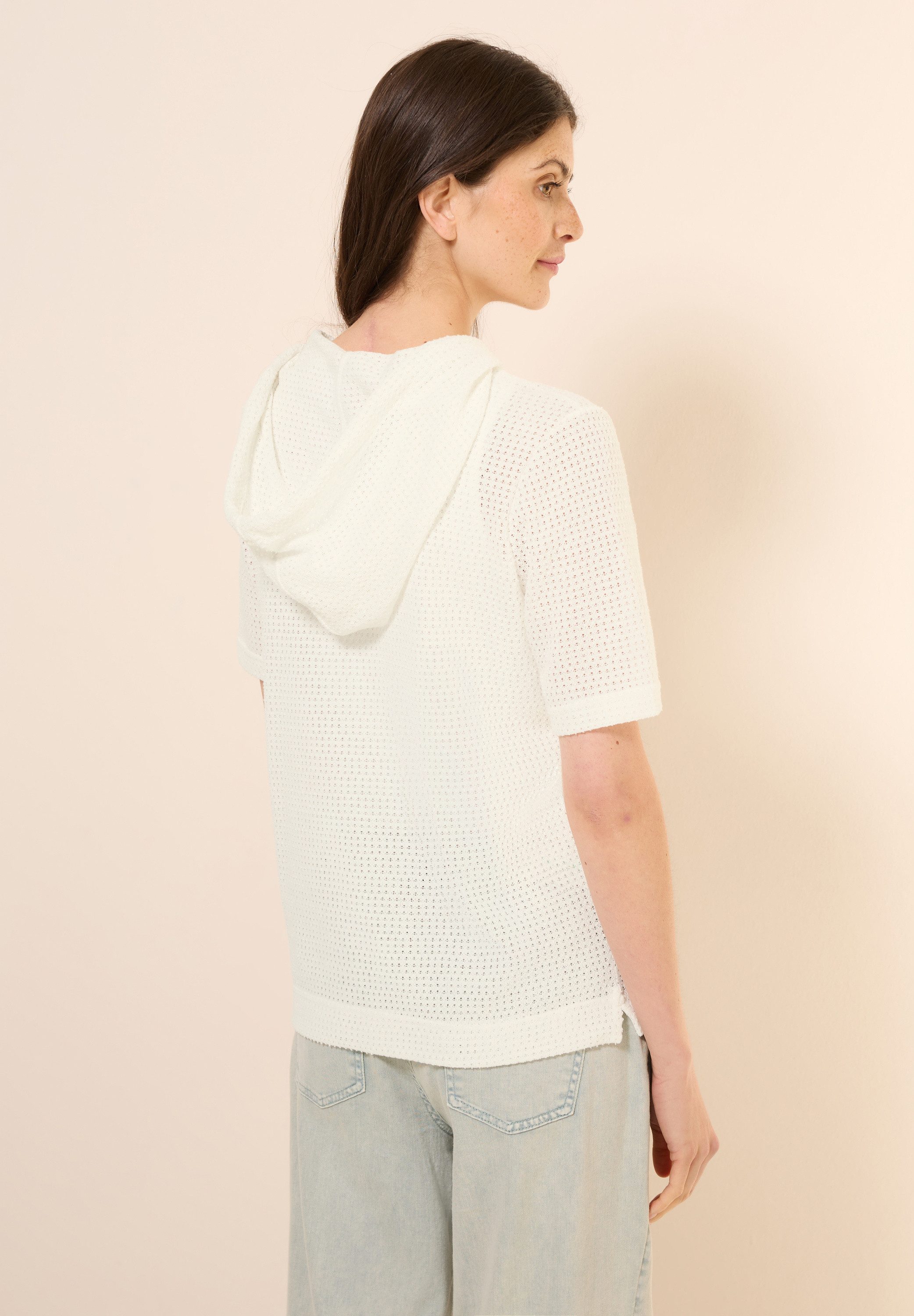 CECIL Kurzarmpullover mit Kapuze und in günstig online kaufen