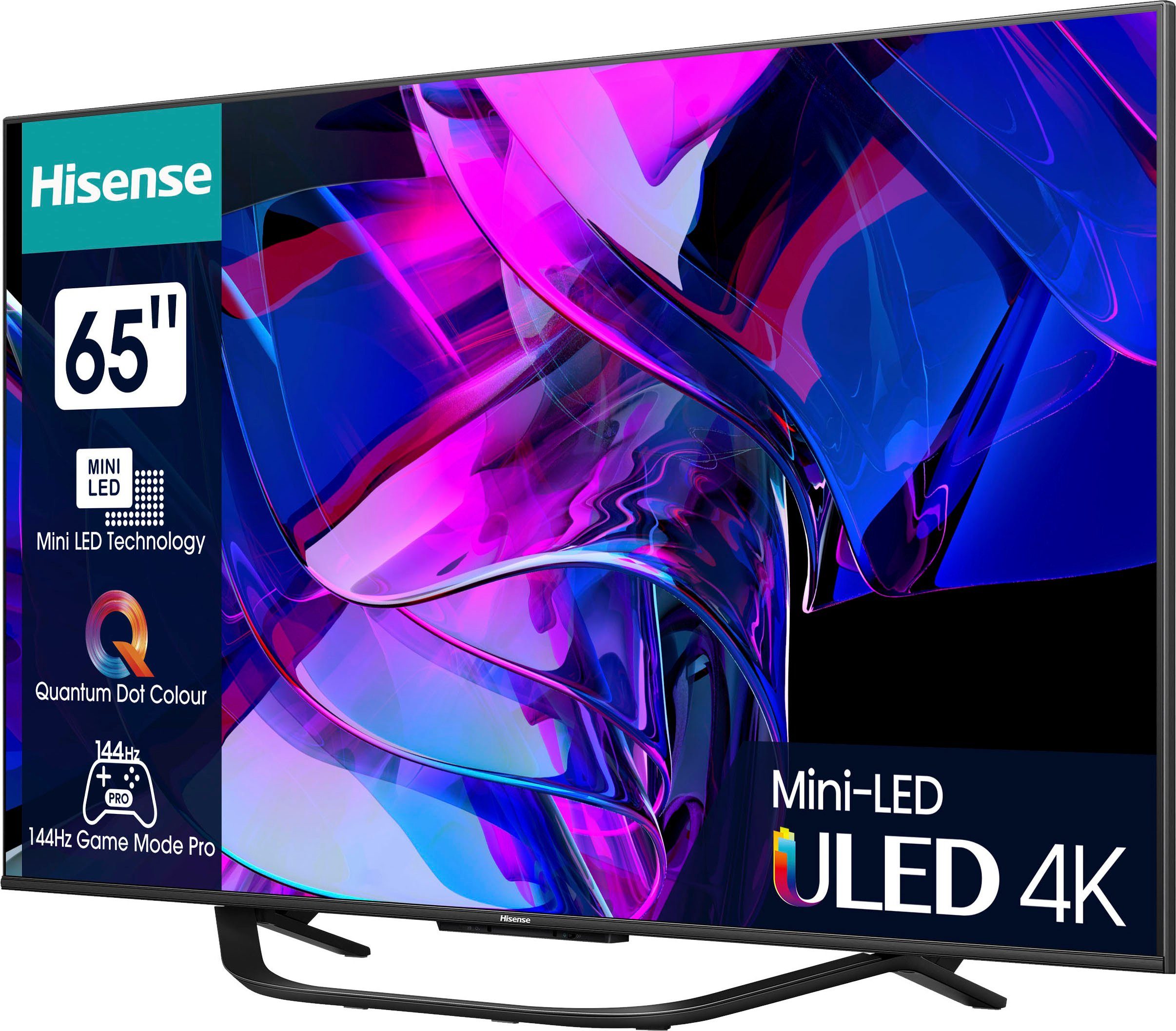 Hisense 65U7KQ Mini-LED-Fernseher Smart-TV) Zoll, cm/65 (164 4K HD, Ultra