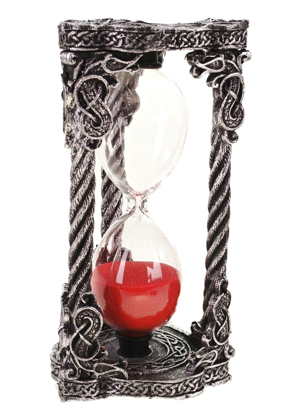 Vogler Dekofigur Germanische Sanduhr Wikingerkompass Vegvísir - der Sand der Zeit