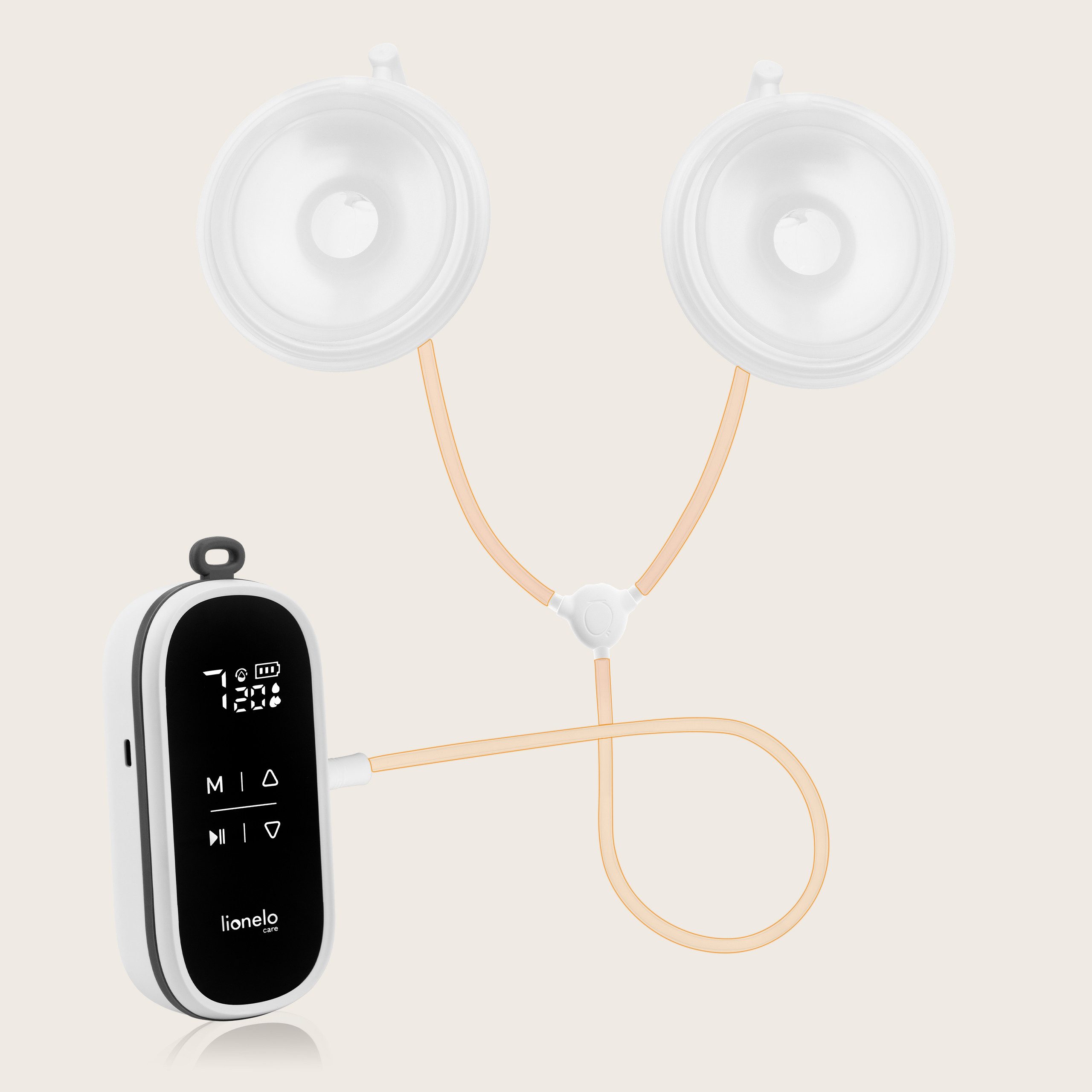 lionelo Elektrische Milchpumpe TWEE FREE, Set, Set, Doppelte Milchpumpe/Hands-free/3 Betriebsmodi/120 Minuten