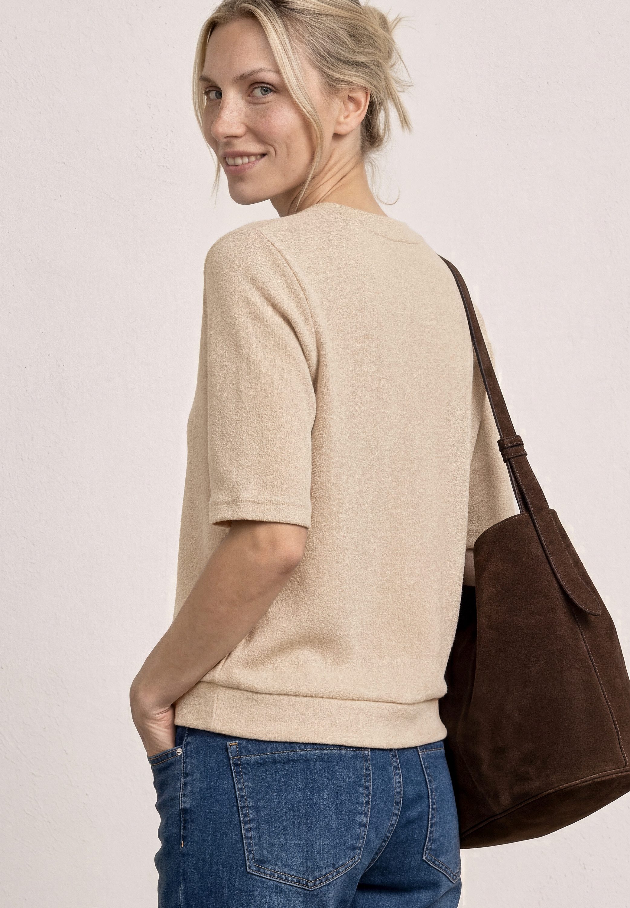 STREET ONE Strickjacke Leicht durchscheinend Qualität, Regular Fit