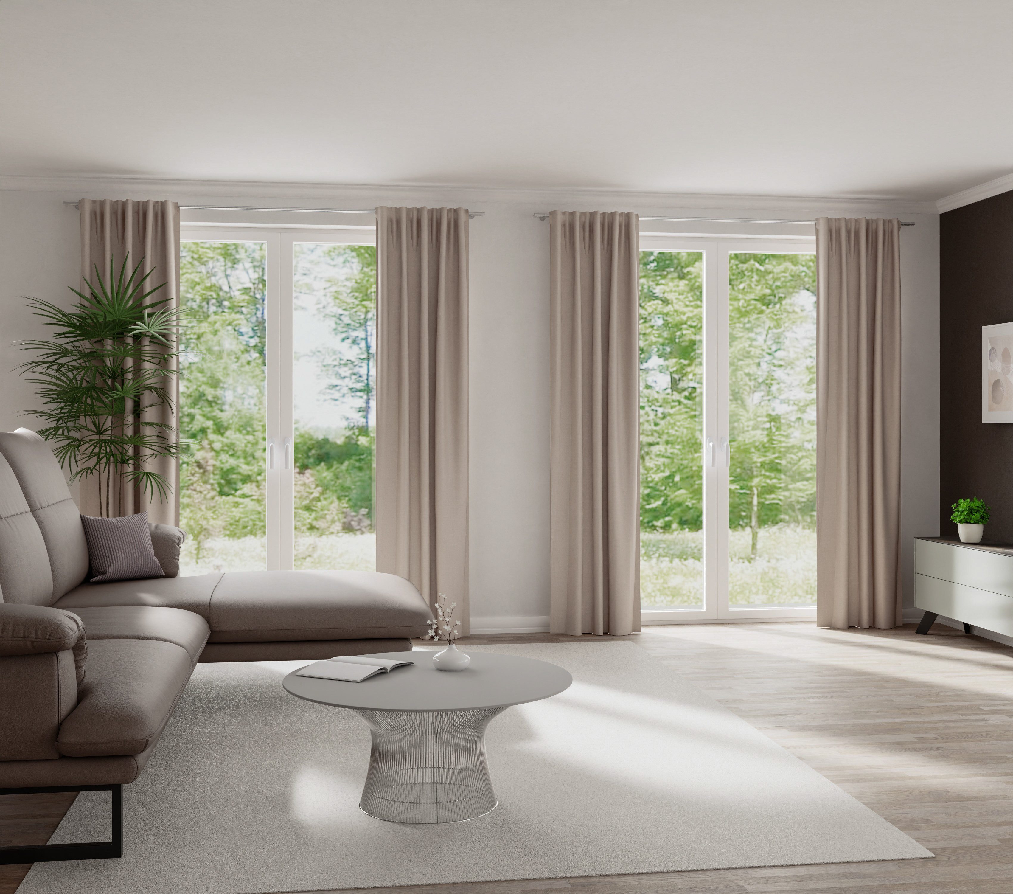 HOMING Vorhang Kalin (1 St), verdeckte Schlaufen, blickdicht, Fertigschal