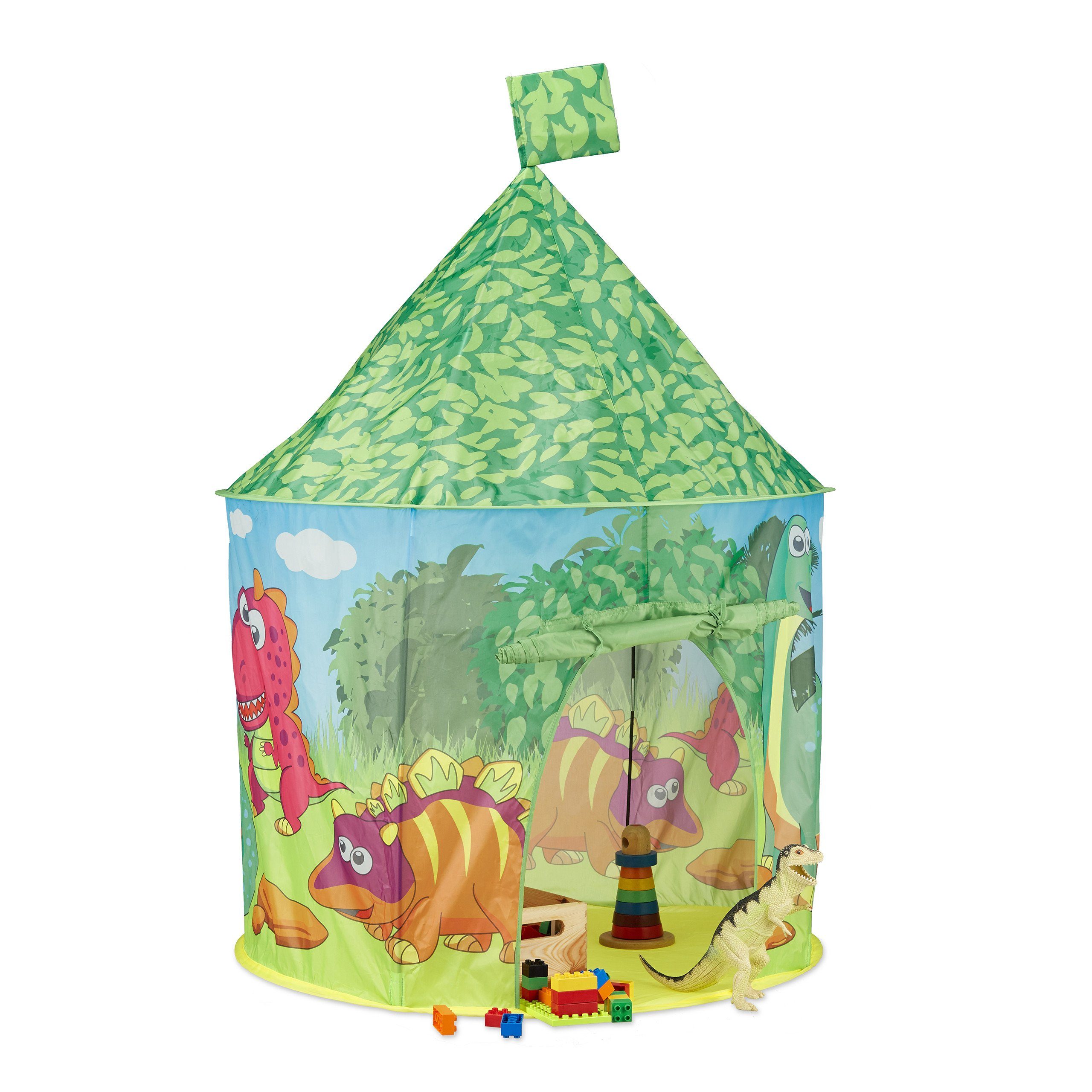 relaxdays Spielzelt Dinosaurier grü günstig online kaufen