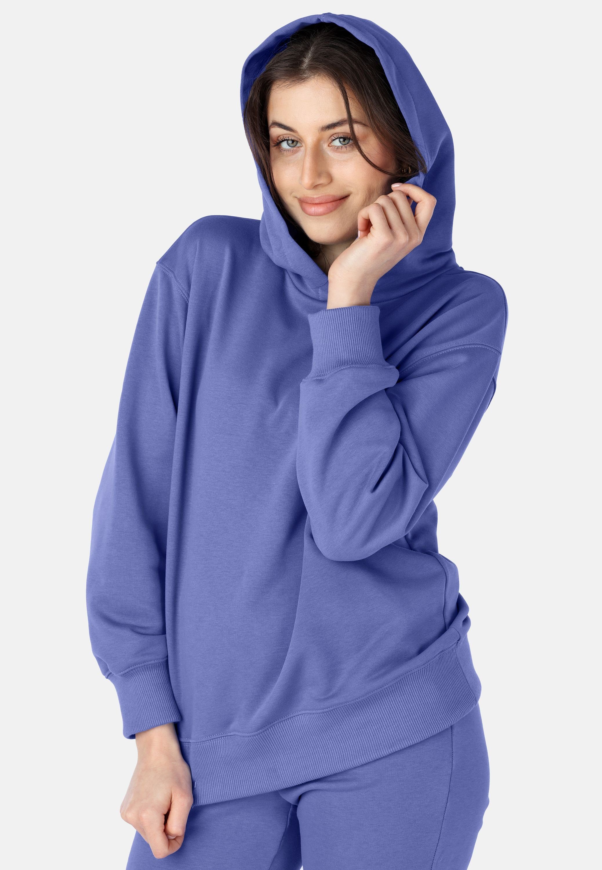 Bellivalini Kapuzensweatshirt Kapuzenpullover lang Damen Hoodie Sportanzug Oberteil Pullover BLV210