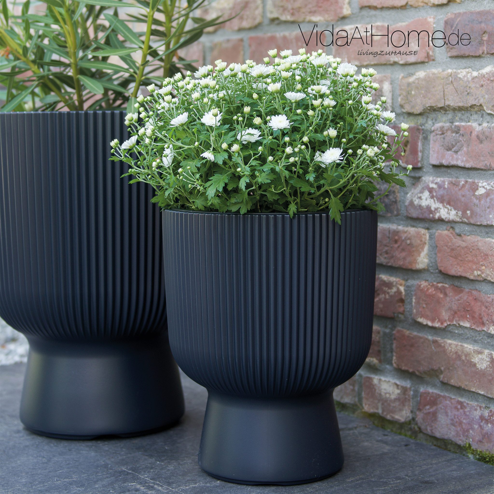 VidaAtHome.de Blumentopf Design-Pflanzgefäße-Set ALVY (2er Set) (Spar-Set, günstig online kaufen