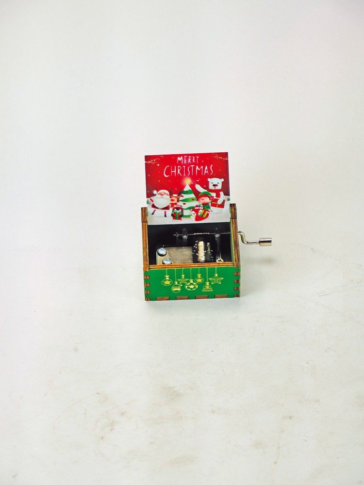 Musicboxworld Spieluhr Grüne Drehleier aus Holz günstig online kaufen