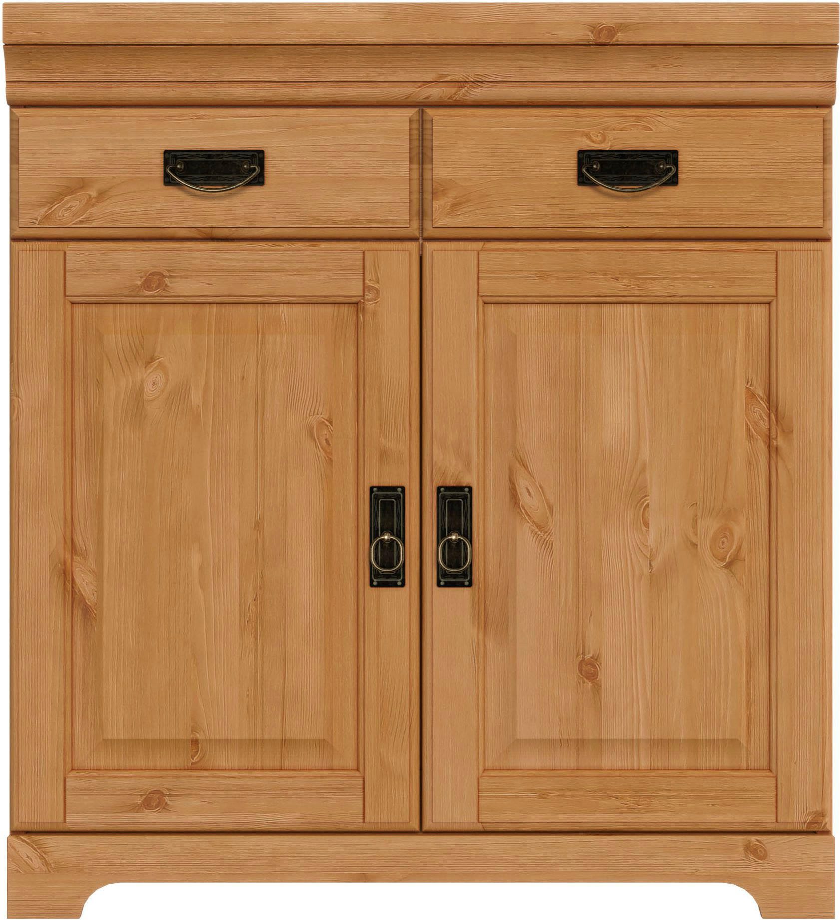 Home affaire Spülenschrank Rügen Breite 80 cm, Kiefer massiv, mit 2 Türen