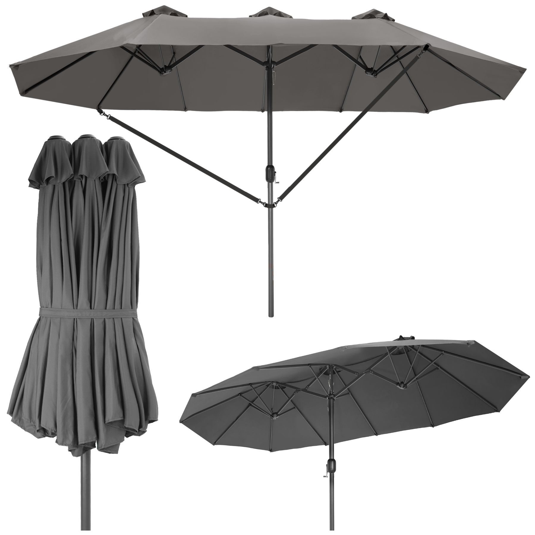 tectake Sonnenschirm Ampelschirm Silia 460x270cm mit günstig online kaufen