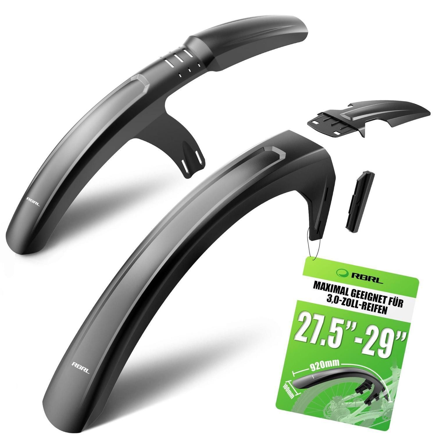 LuxusKollektion Schutzblech Fahrrad Schutzblech MTB vorne hinten 27 5 29 Zoll Satz Schutzbleche