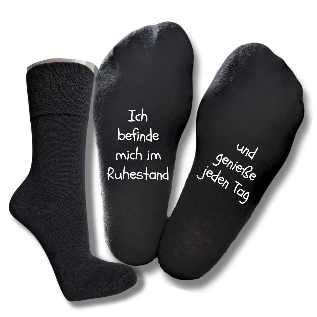 bentini Basicsocken Sprüche Socken für Rentner (1Paar)