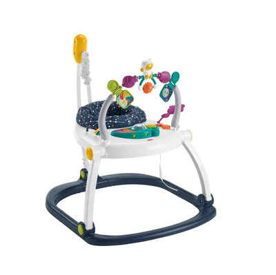 Fisher-Price® Hüpfspielzeug Fisher Price Aktivitätscenter Jumperoo - 80 x 79 cm, (Packung, 1 tlg), für Kleinkinder zum Hüpfen mit Licht und Musik Effekt