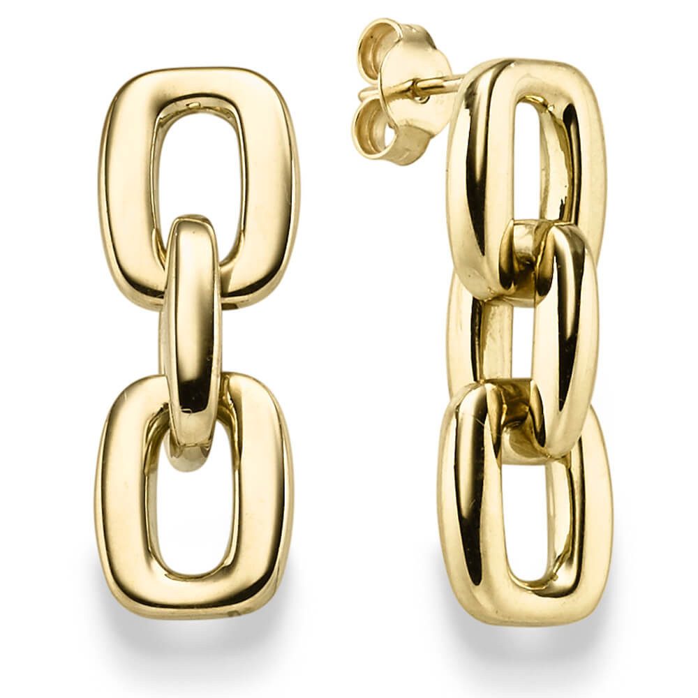 Paar Ohrhänger Paar Ohrhänger 27x9,3mm aus 585 Gelbgold