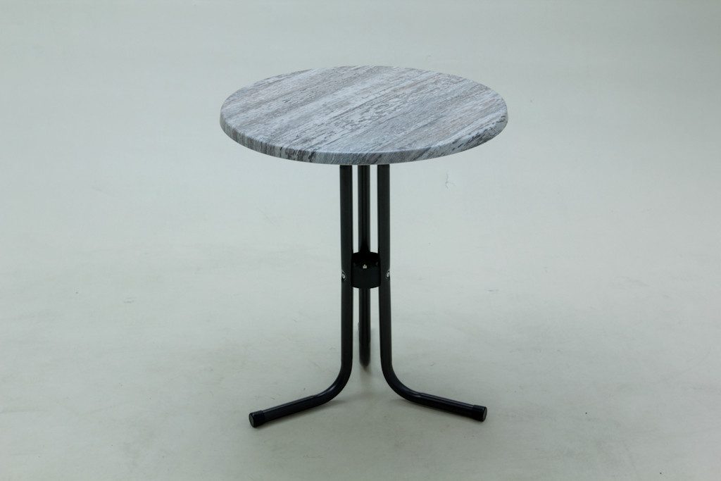 Fritz Müller Metallwarenfabrik GmbH Gartentisch 60 cm rund Montpellier Made in Germany (Spar-Set, 1 Tisch), kratzfest / wetterfest / pflegeleicht