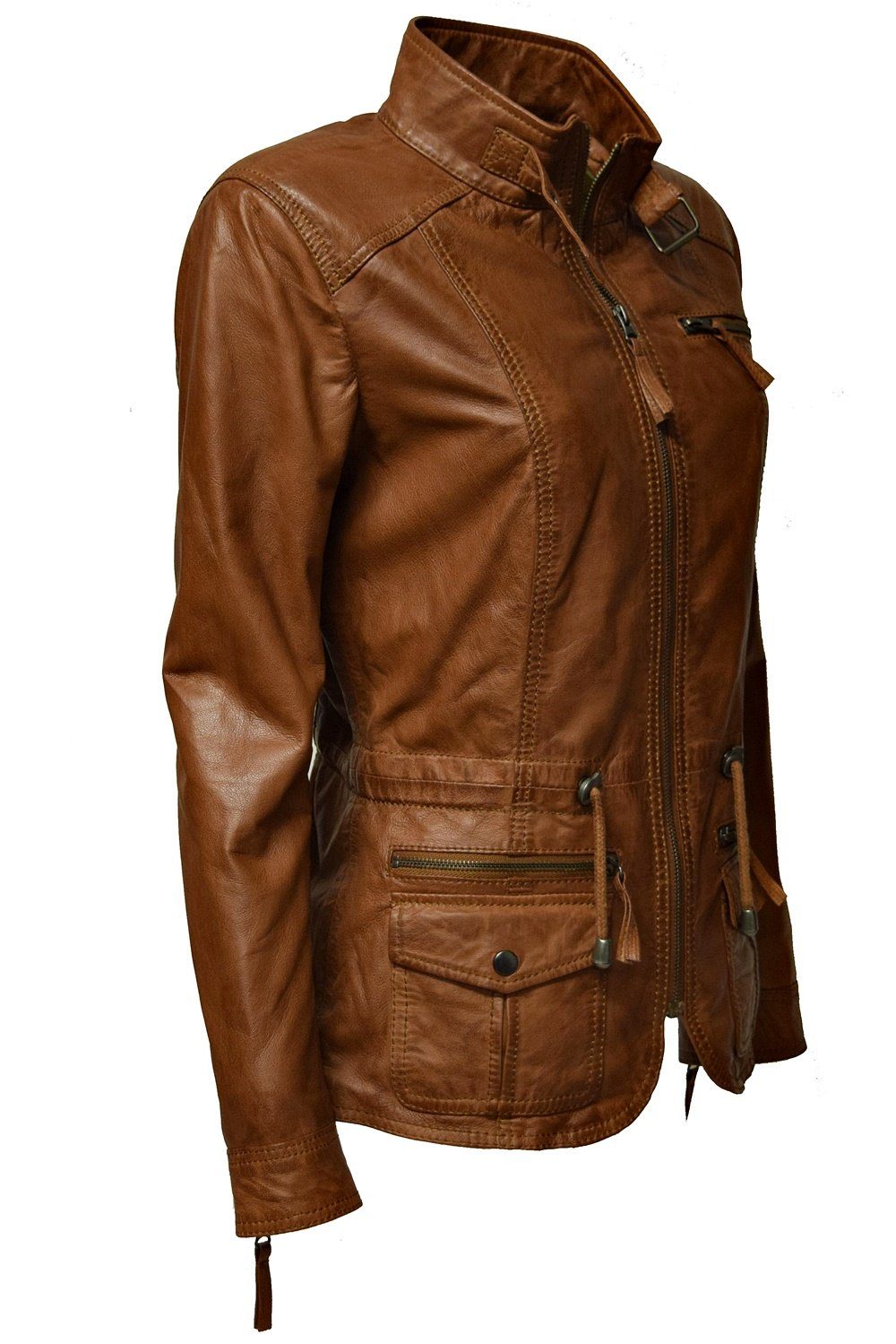 Zimmert Leather Lederjacke Lana Stehkragen