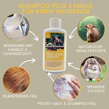 EMMA Eventing Tiershampoo Pferdeshampoo Hundeshampoo 500ml ph neutral Hunde Shampoo Fellglanz, 500 ml, mildes Pflegeshampoo