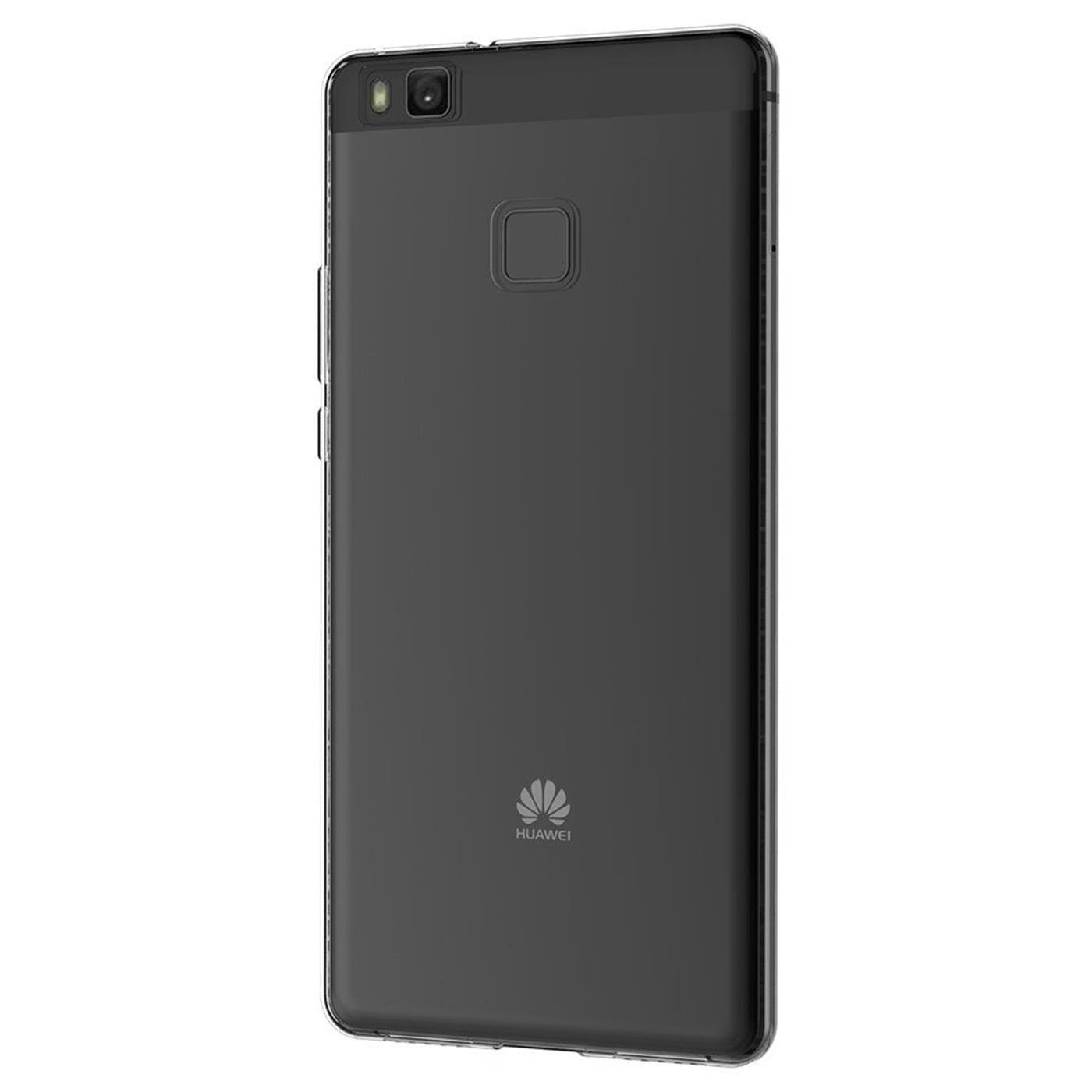CoolGadget Handyhülle Silikon Handy Hülle Slim für Huawei P9 Lite 5,2 Zoll, dünne TPU Schutzhülle Case in transparent / durchsichtig