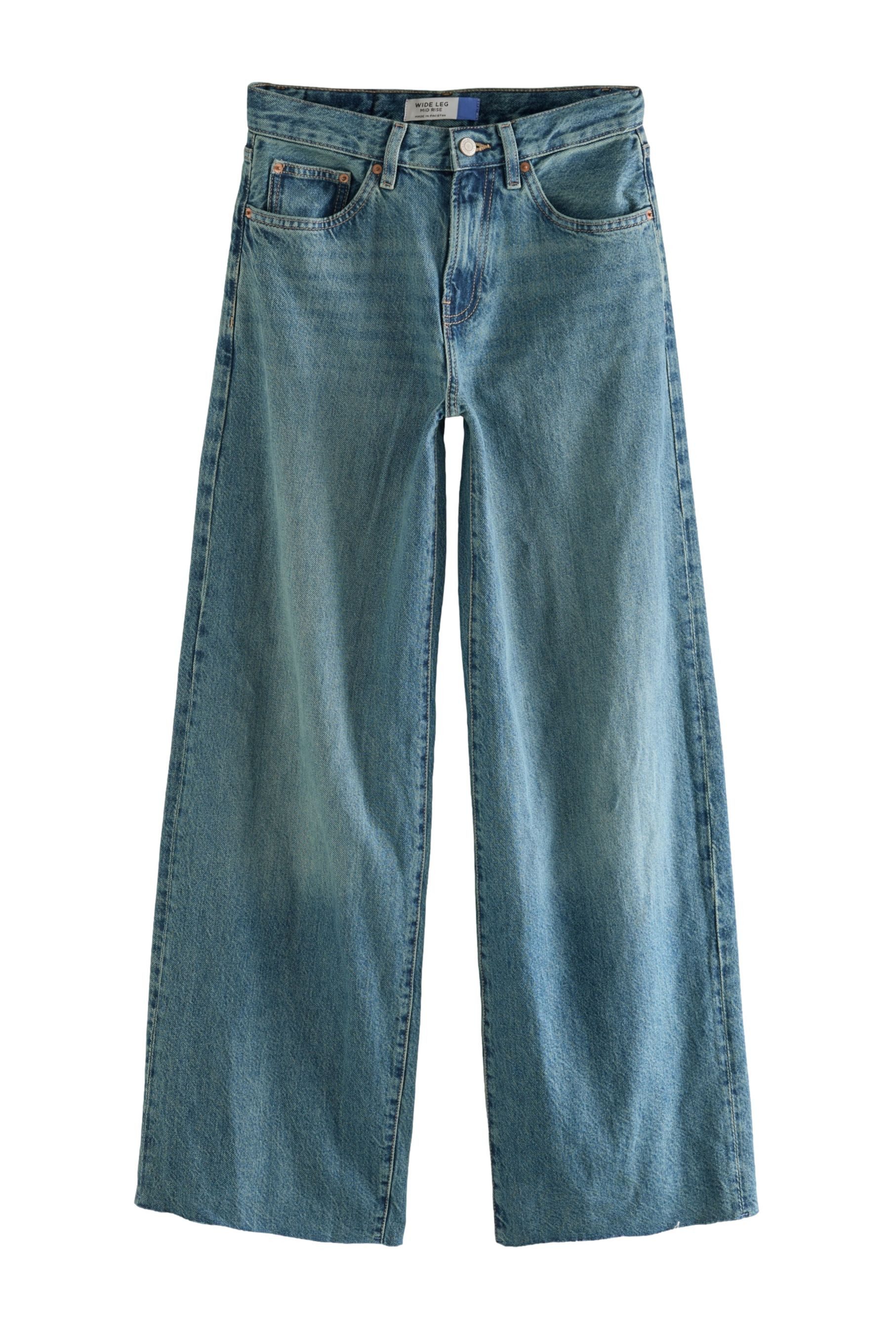 Next Weite Jeans Jeans mit weitem Bein, Kurzgröße (1-tlg)