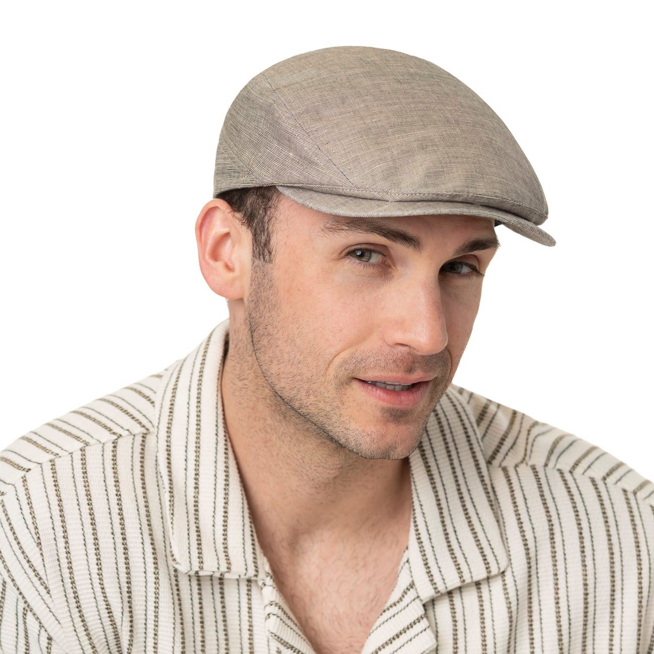 Mayser Flat Cap (1-St) Baumwollcap mit Schirm, Made in the EU