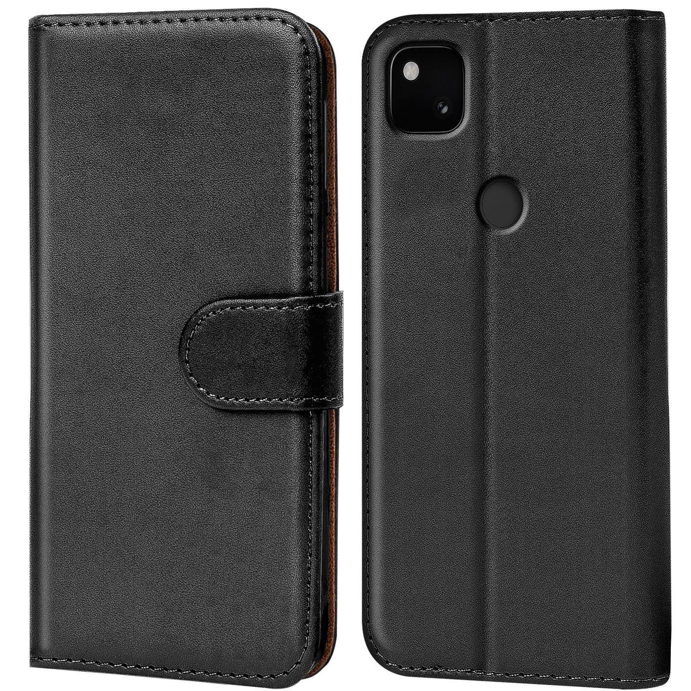 CoolGadget Handyhülle Book Case Handy Tasche für Google Pixel 4a 5,81 Zoll, Hülle Klapphülle Flip Cover für Pixel 4a Schutzhülle stoßfest