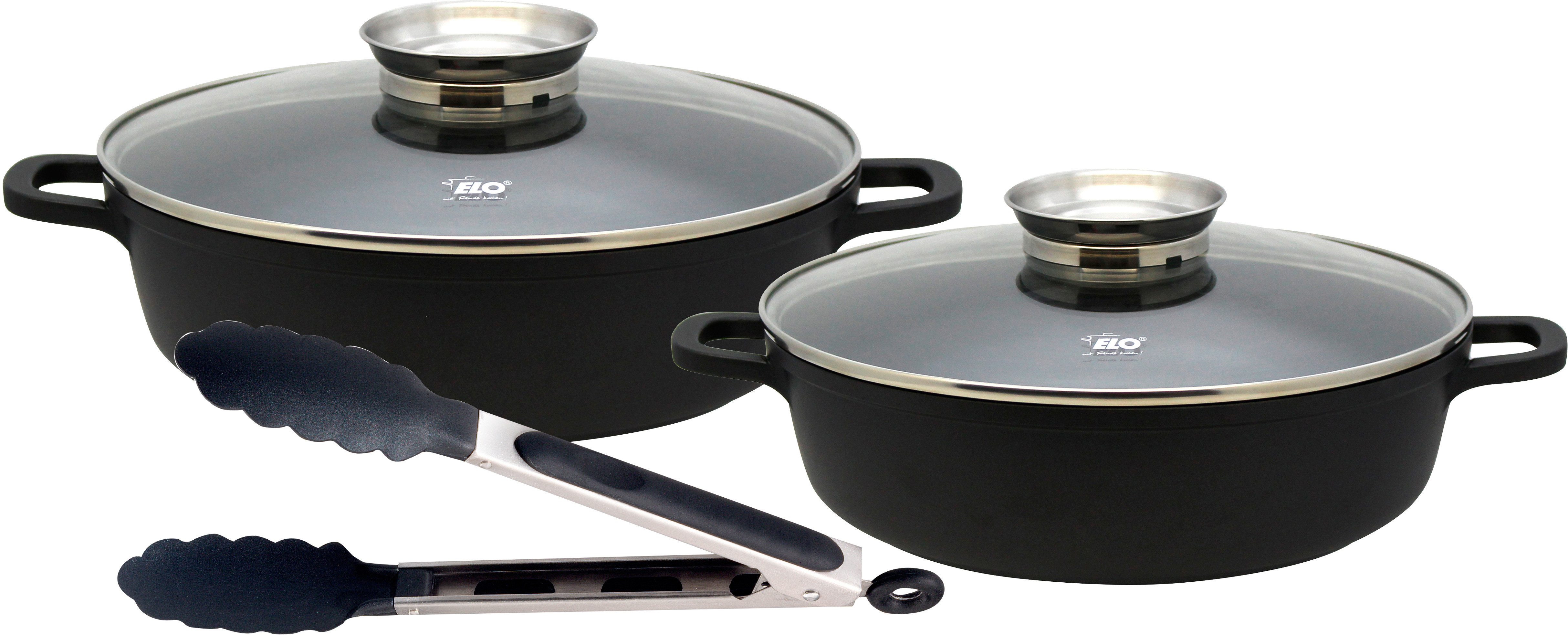 Elo Servierpfanne Alucast Pfannen-Set, Aluminiumguss (Set, 5-tlg), Induktion