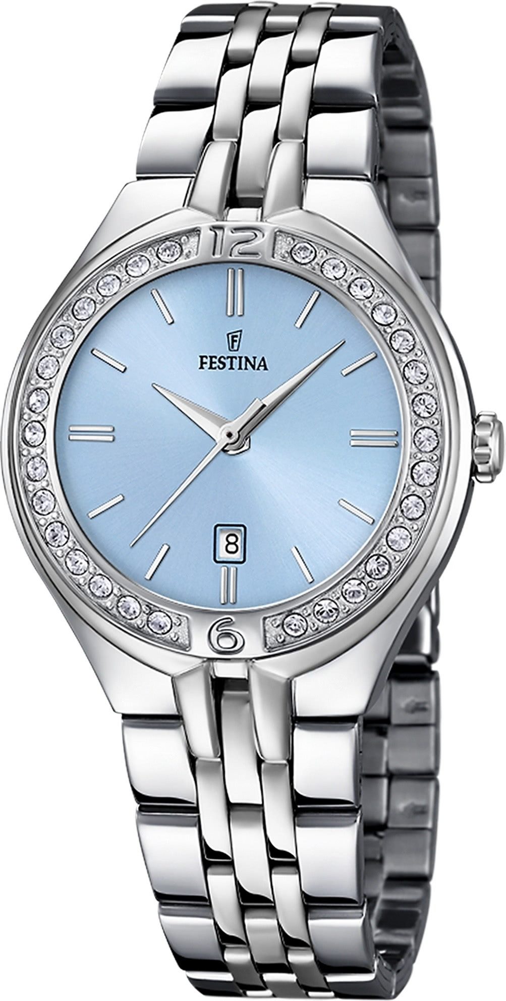 Quarzuhr Festina Damenuhr Edelstahl silber