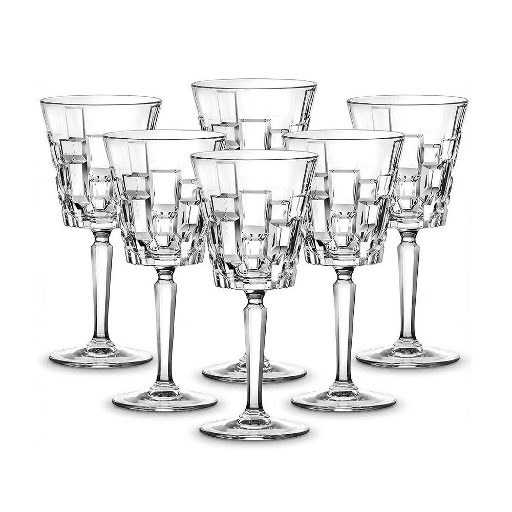 Der Porzellan-Laden Weinglas Der-Porzellan-Laden by RCR Etna Goblet 2 Weingläser 280 ml 6er Set, Kristallglas
