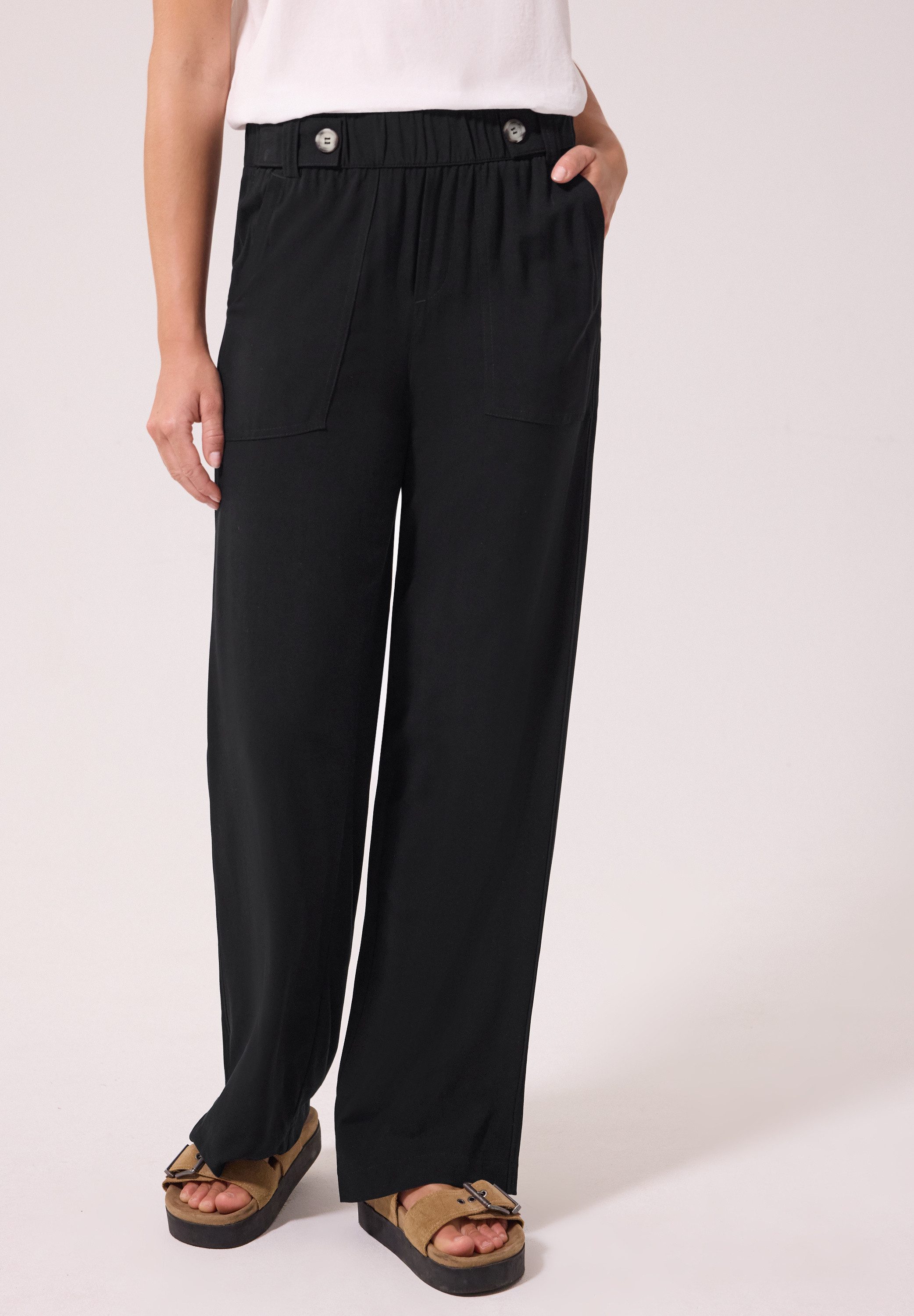STREET ONE STUDIO Stoffhose mit Wide Legs