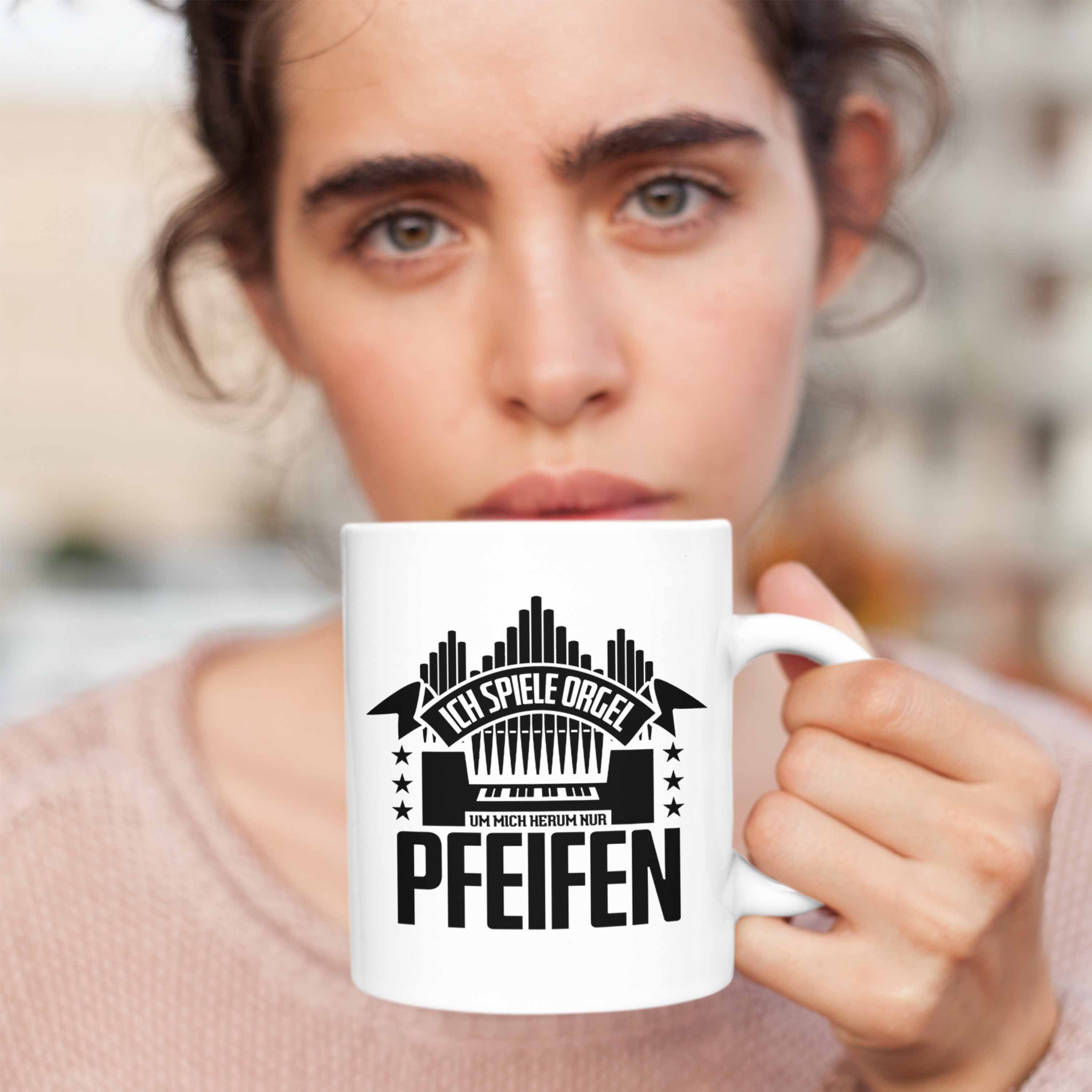 Weiss Tasse Geschenkidee Orgel Trendation Trendation - Orgelspieler Geschenk Lustig Tasse für