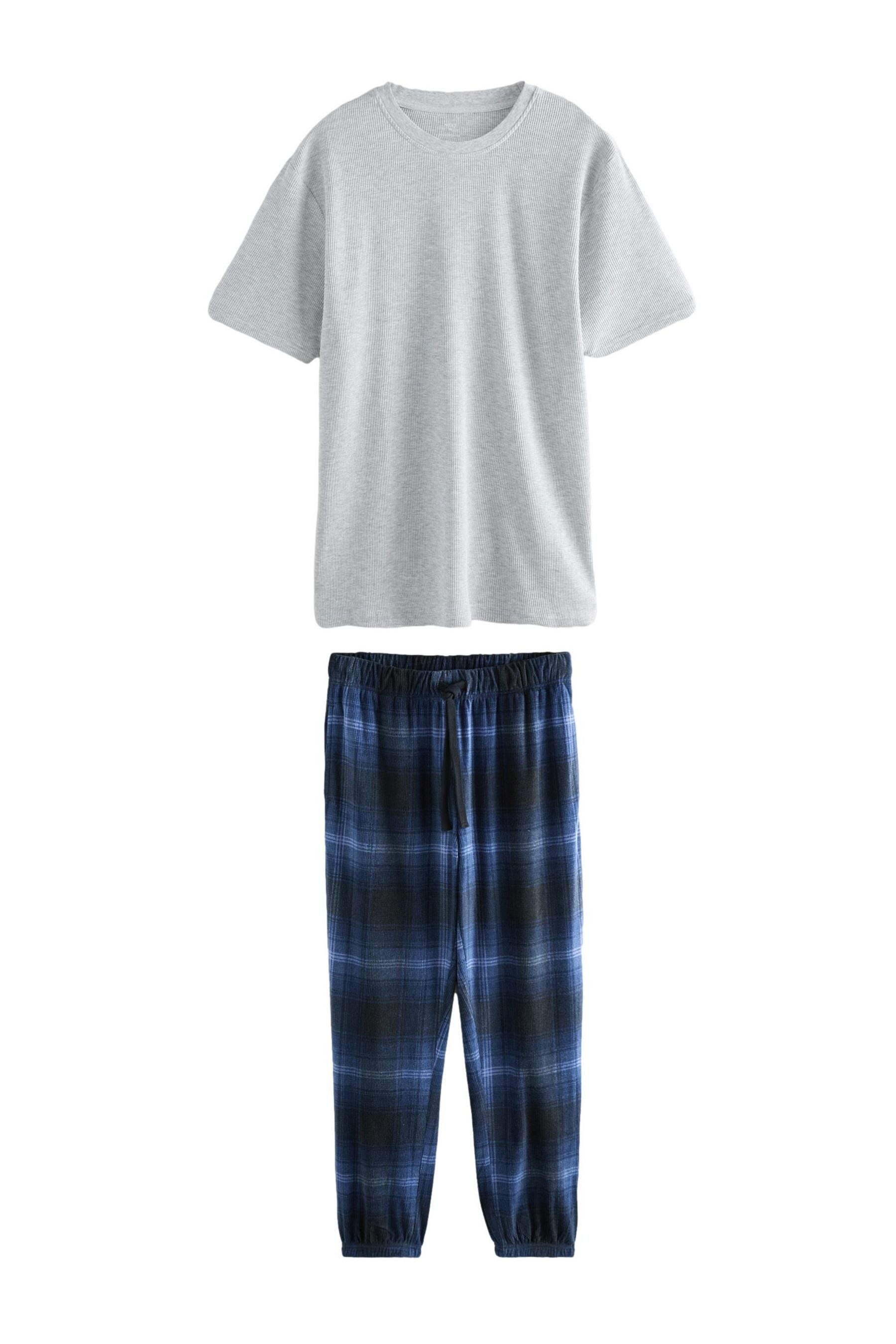 Next Pyjama Motionflex Lange Pyjamahose mit Karomuster (2 tlg)