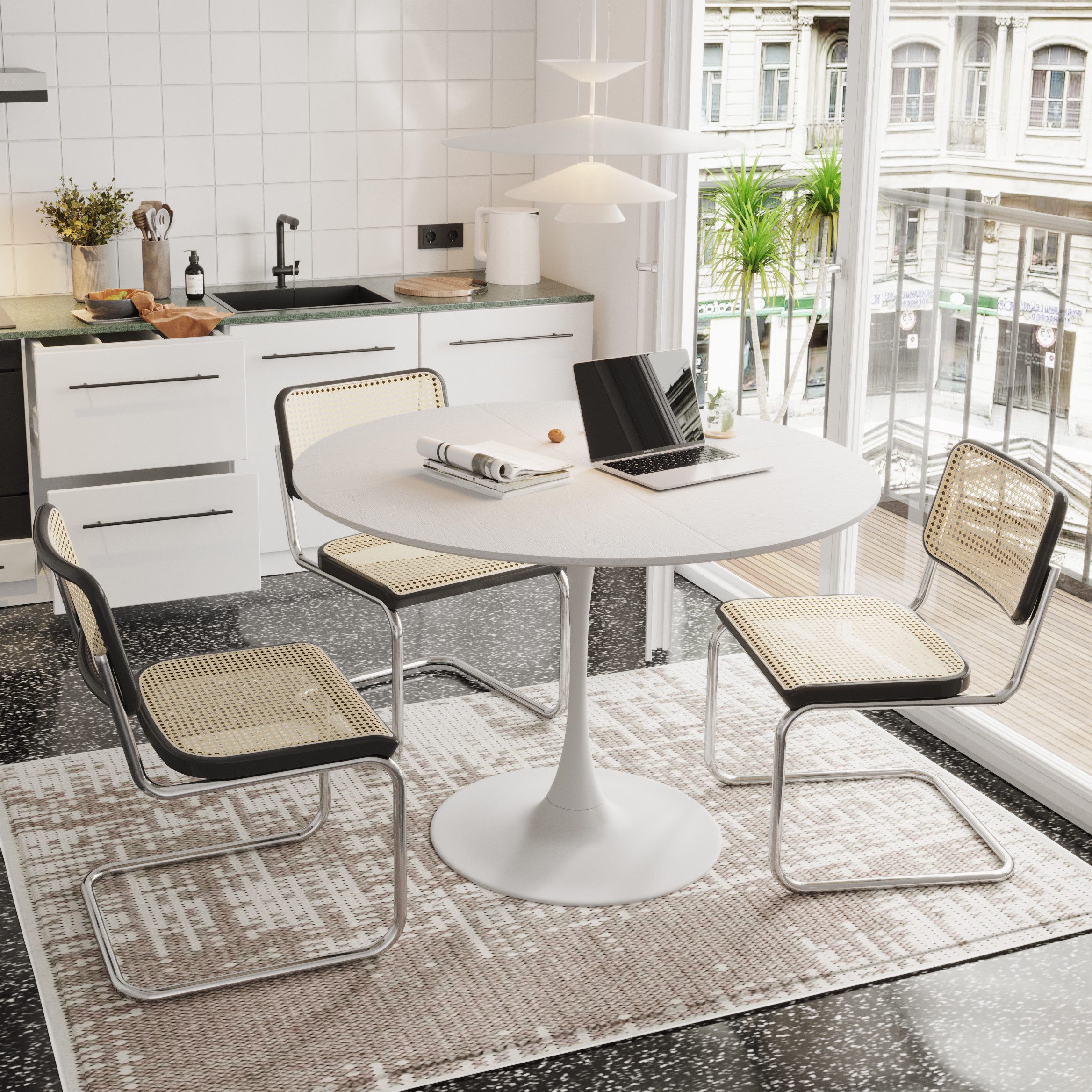 HAUSS SPOLE Esstisch 120cm Couchtisch Gartentisch günstig online kaufen