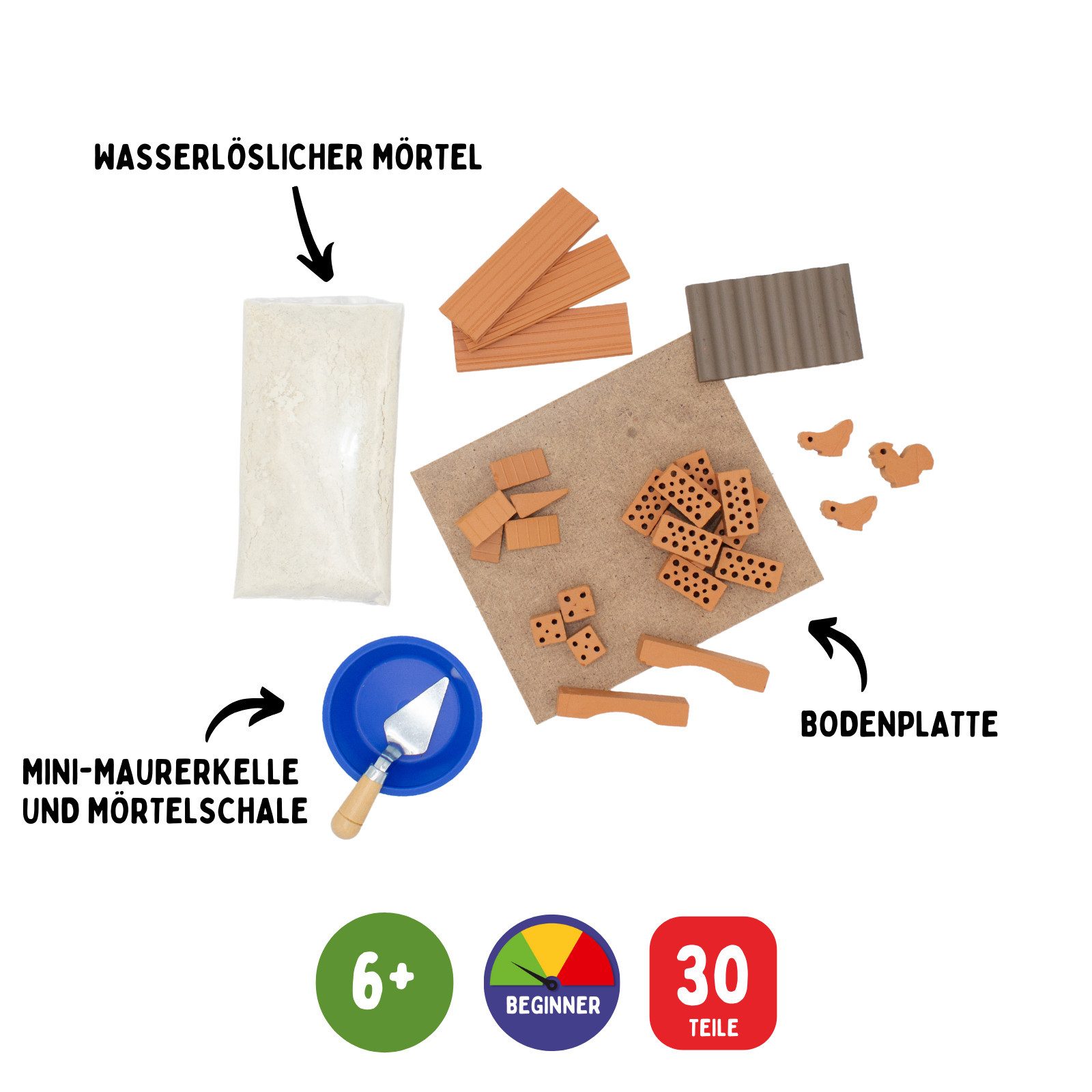 teifoc Hühnerstall Steinbaukasten, (Montessori Spielzeug, 35 St., Bauset), günstig online kaufen