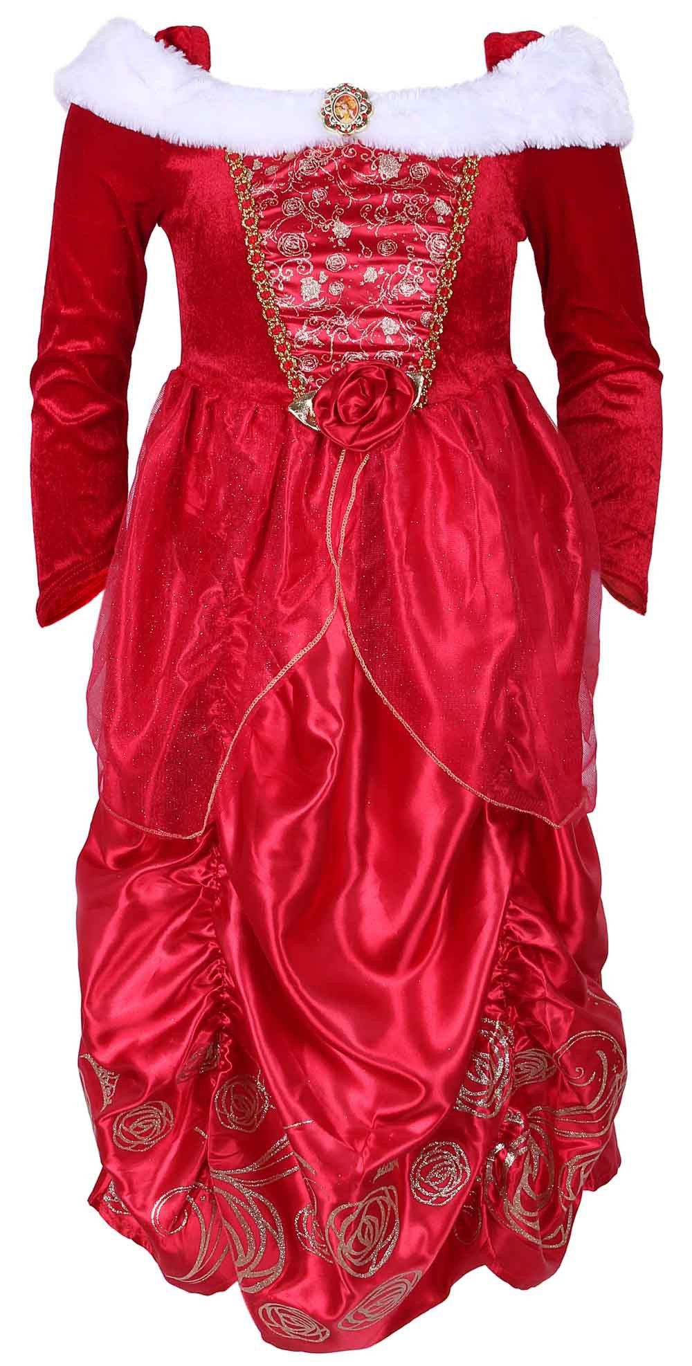 Sarcia.eu Prinzessin-Kostüm Rotes Kleid von Prinzessin Bella DISNEY 3-4 Jahre