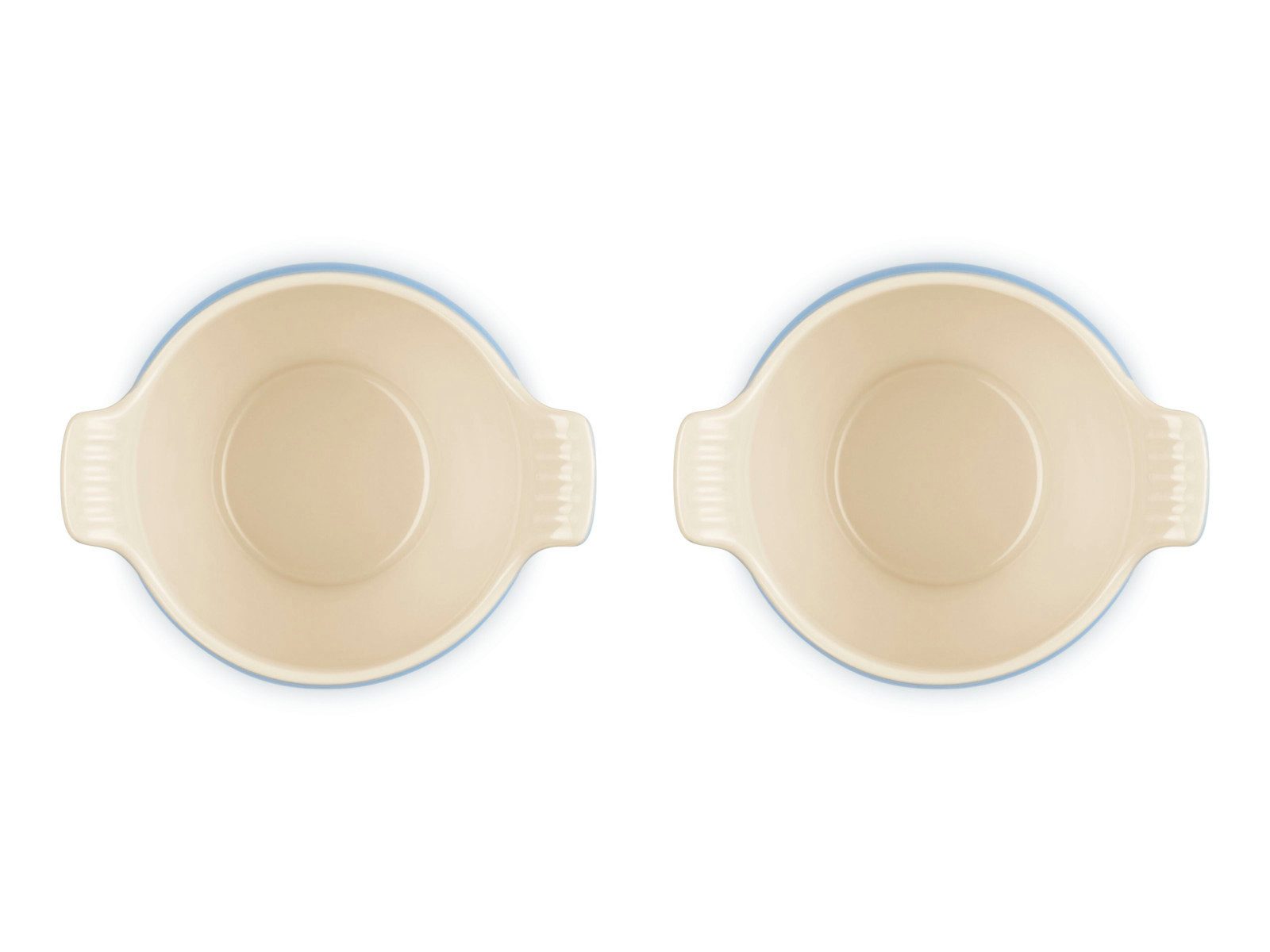 LE CREUSET Schüssel Suppenterrine Tradition azure 0,6l 2er Set, Steinzeug, (Terrinen) – Bild 4 von 5
