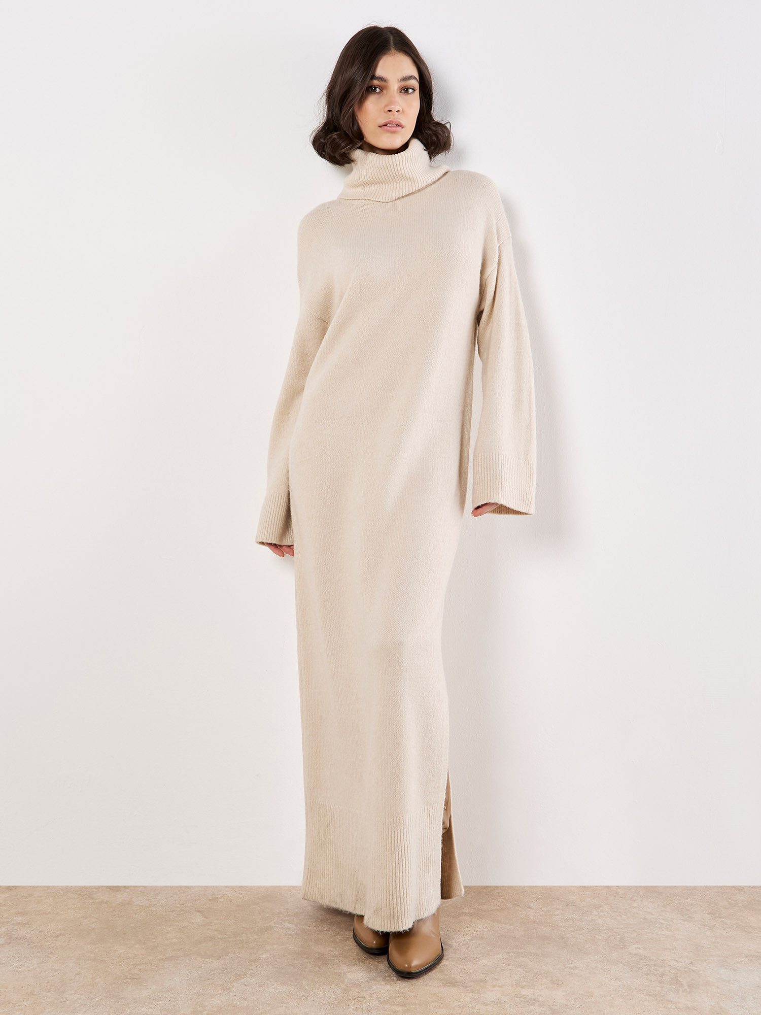 Apricot Strickkleid günstig online kaufen
