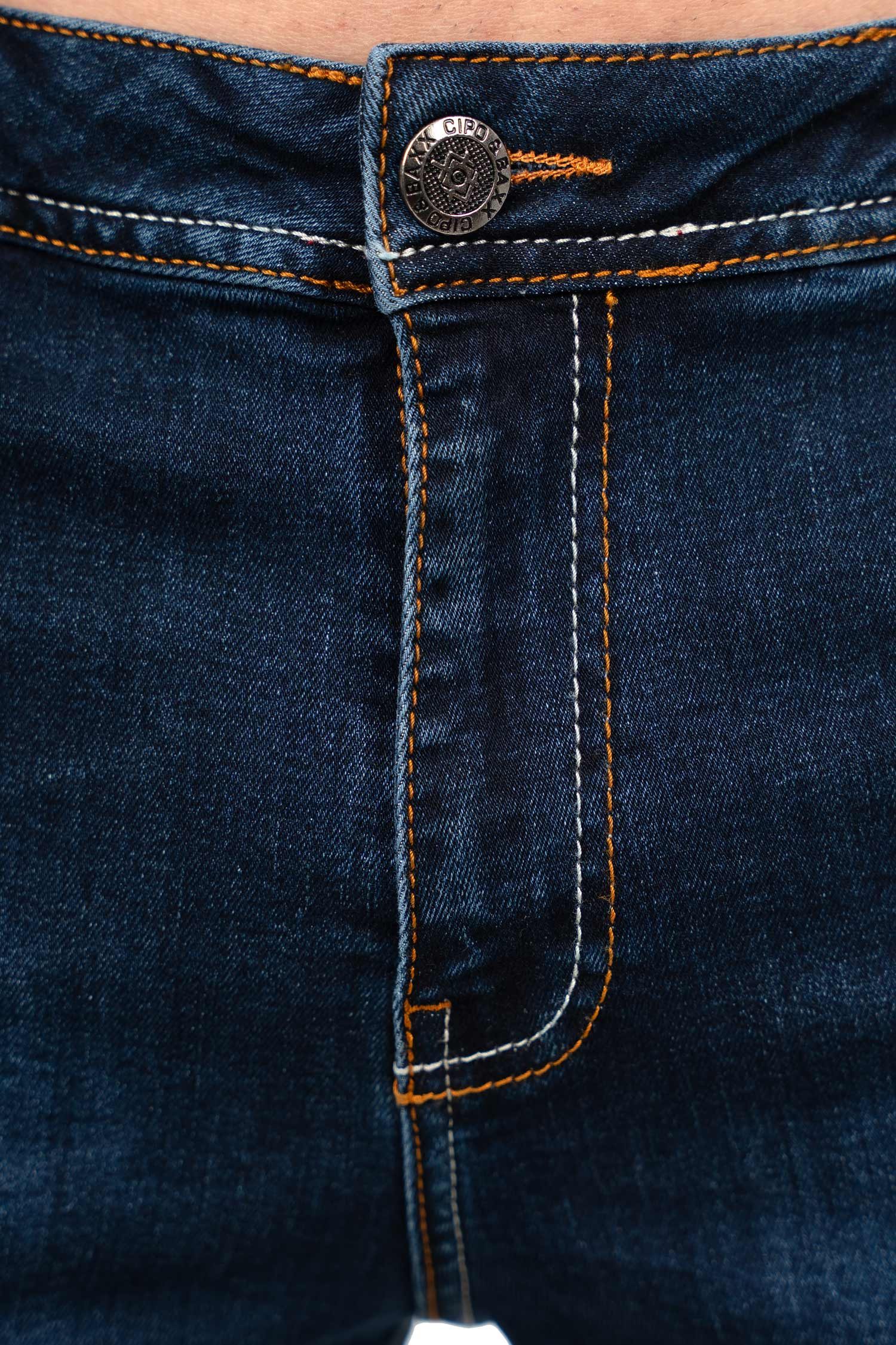 Bikerjeans Herren Slim Fit Hose Stonewashed BA-CD820