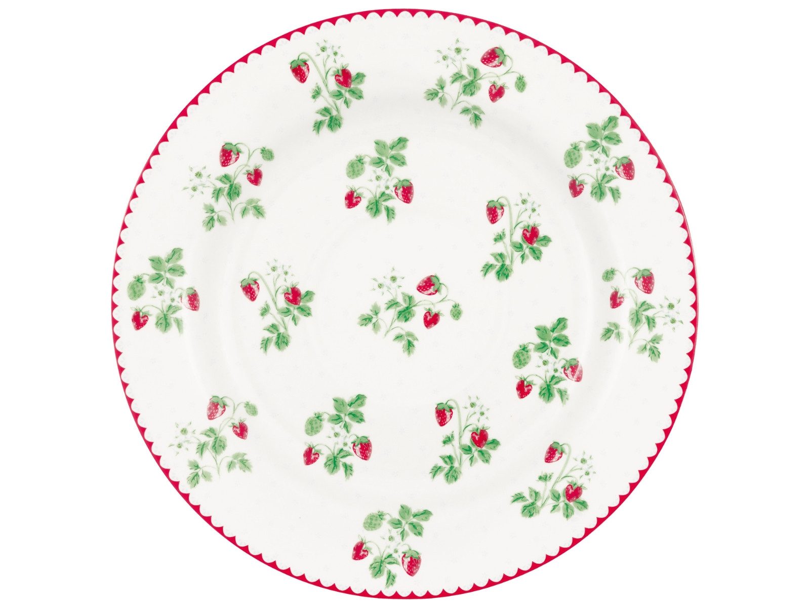 Greengate Frühstücksteller Berry Frühstücksteller white 20,2cm