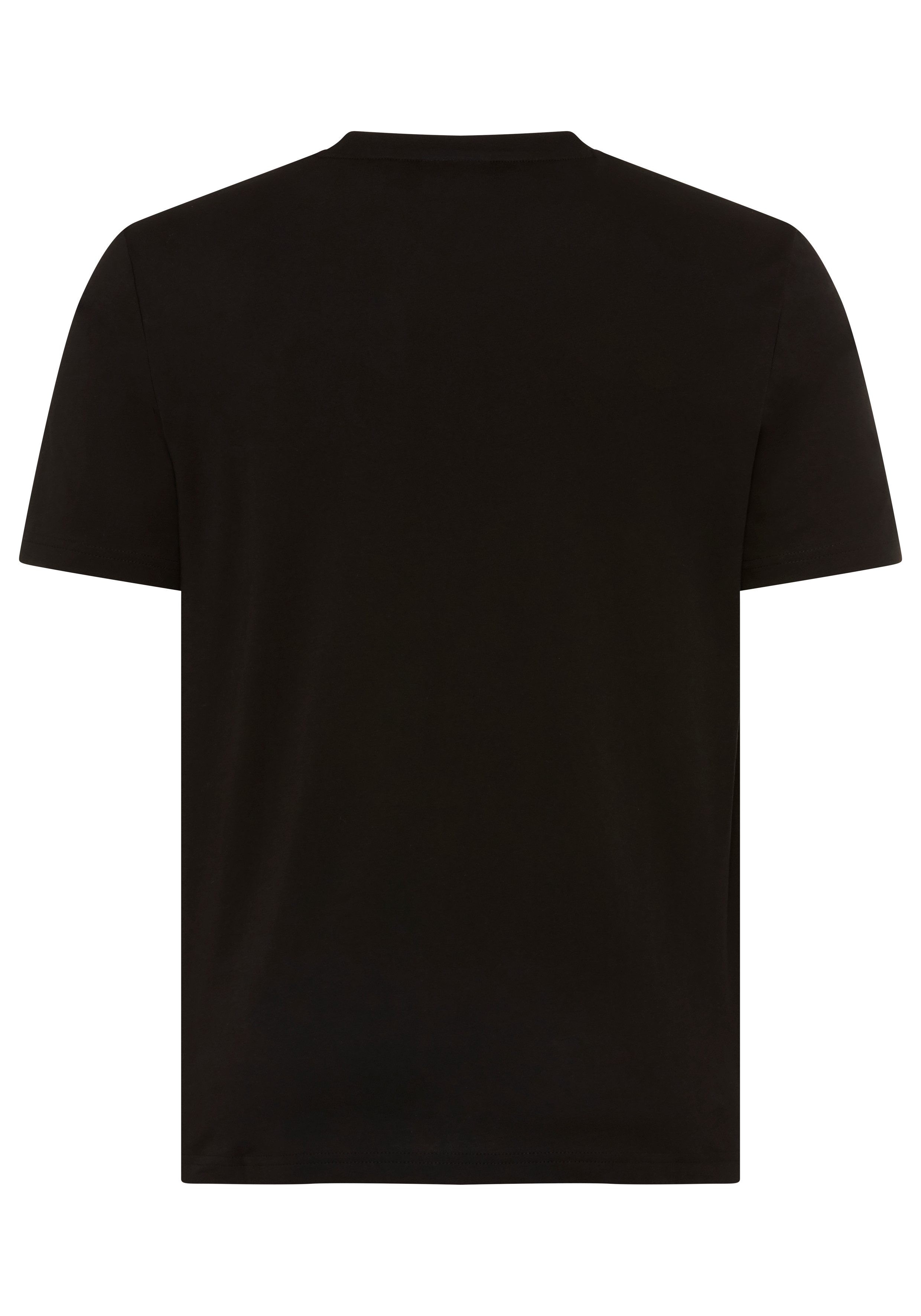 HUGO T-Shirt Nemodo Rundhalsausschnitt, reine Baumwolle, Brustdruck – Bild 2 von 2