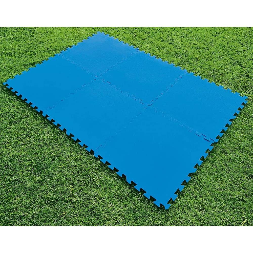 50 Pool-Bodenschutzfliesen-Set, Flowclear, Pool-Bodenschutzfliese cm, 58220B x 50 8-St., Bestway Blau
