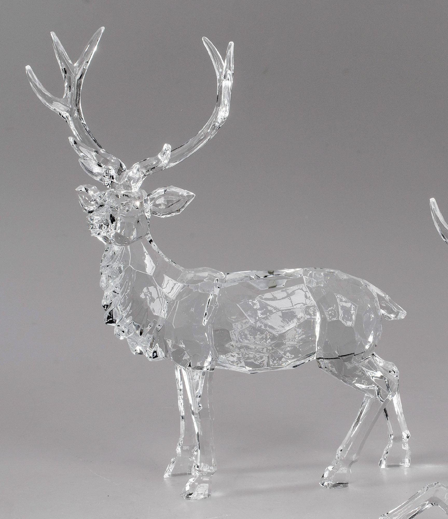 formano Dekofigur Acryl, Farbe: Transparent, Motiv: Hirsch günstig online kaufen