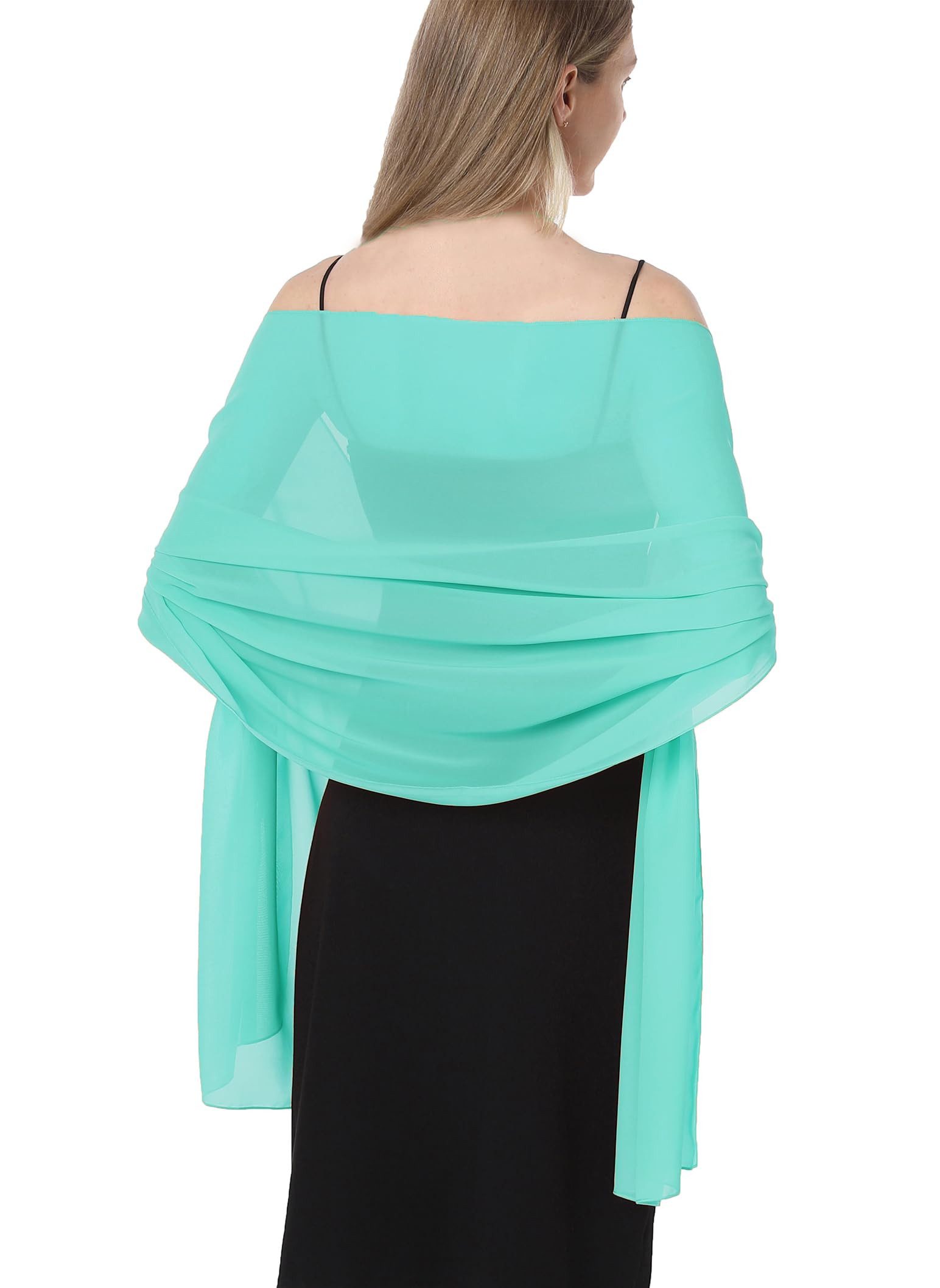 nsihing Modeschal Elegante Damen Stola aus Chiffon – Leichter Schal, (1-St), für Hochzeiten, Festliche Anlässe & Abendkleider