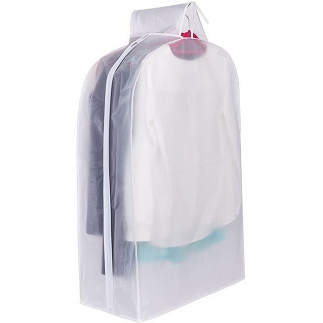 GelldG Kleidersack “Wasserdicht Kleidersäcke Kleiderschutzhülle PEVA Atmungsaktiv Kleider Schutzhülle Transparent Staubschutz mit Reißverschluss für Anzug Mantel Kleid Jacke”