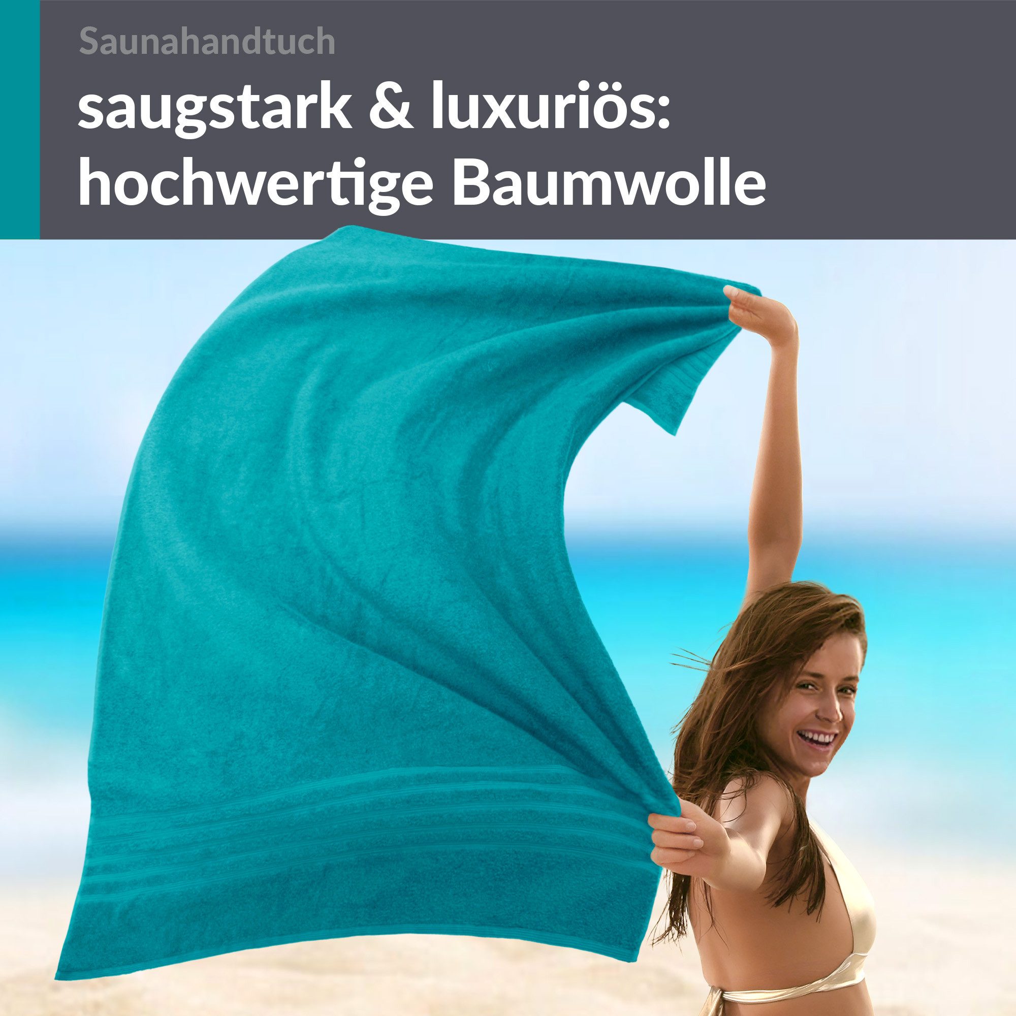 Lashuma Saunatuch XXL Handtuch London, Frottee günstig online kaufen
