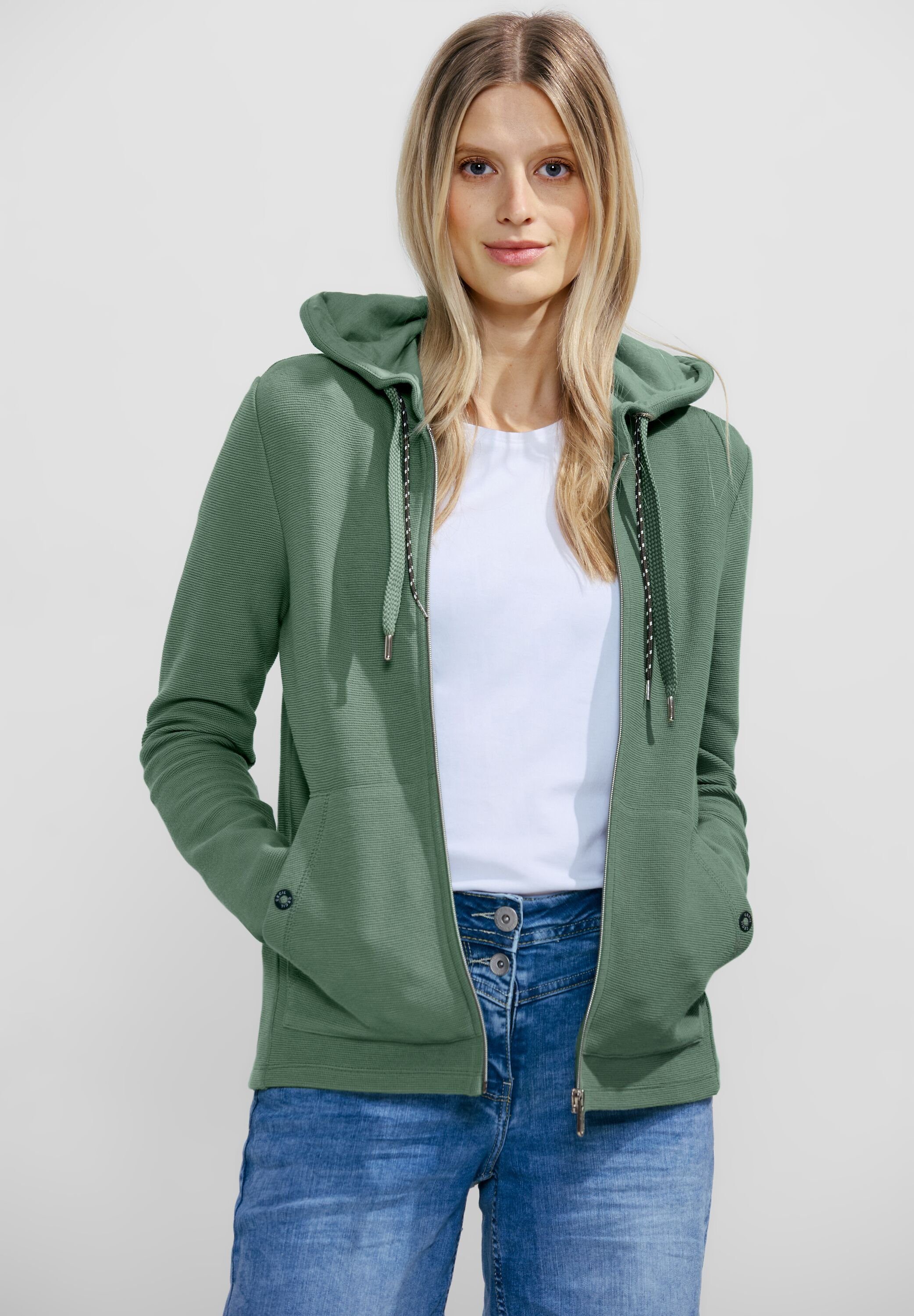 Cecil Kapuzensweatjacke mit Kordel