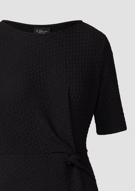 s.Oliver BLACK LABEL Minikleid Jersey-Etuikleid mit Knotendetail Knoten günstig online kaufen