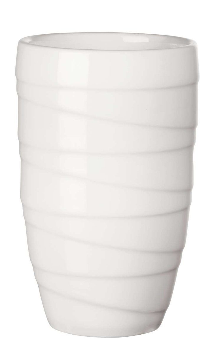 ASA SELECTION Becher Thermobecher twisted weiss 0,35 l, Porzellan, Geschirr
