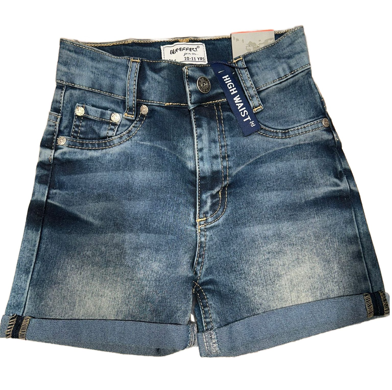 BLUE EFFECT Bermudas 3129-Girls High-Waist Short