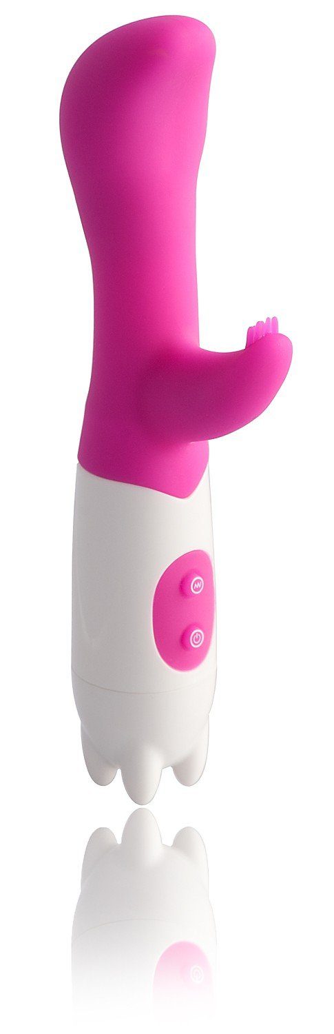 milami G-Punkt-Vibrator G-Spot Sextoy extra Vibrator mit pink Klitorisstimulation, mit Klitorisstimulation extra