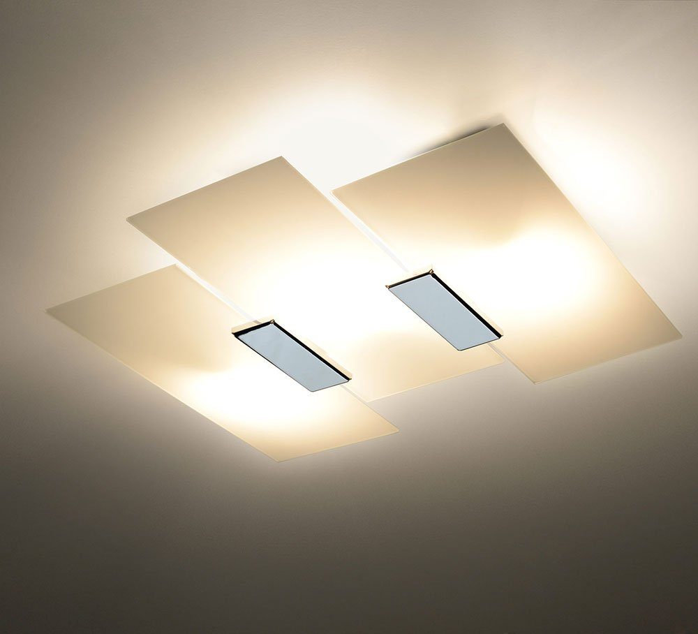 Deckenlampe Deckenleuchte LED Warmweiß, Leuchtmittel Glas Glas inklusive, Wohnzimmer etc-shop LED Deckenleuchte,