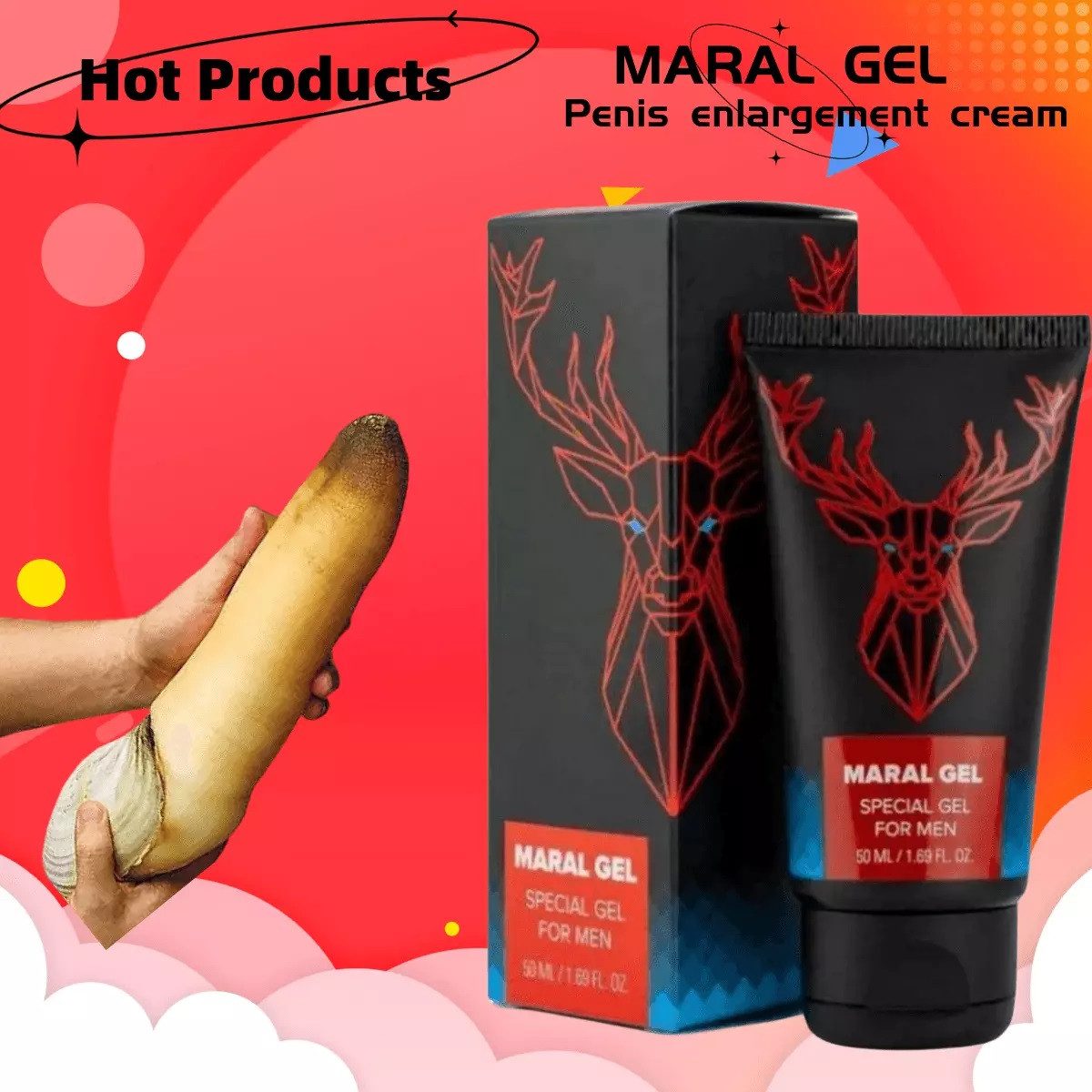 Gleit- und Massagegel Premium MARAL Gel BIG Penis XXL Penis Massage Gel Vergrößerung
