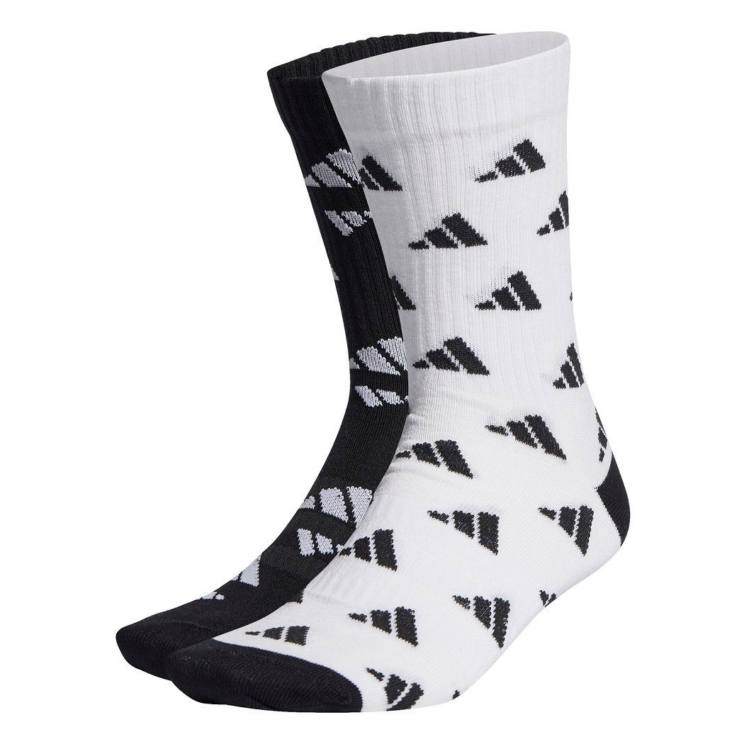 adidas Performance Sportsocken Crew Cushion 3-Streifen Graphic Logo schwarz günstig online kaufen